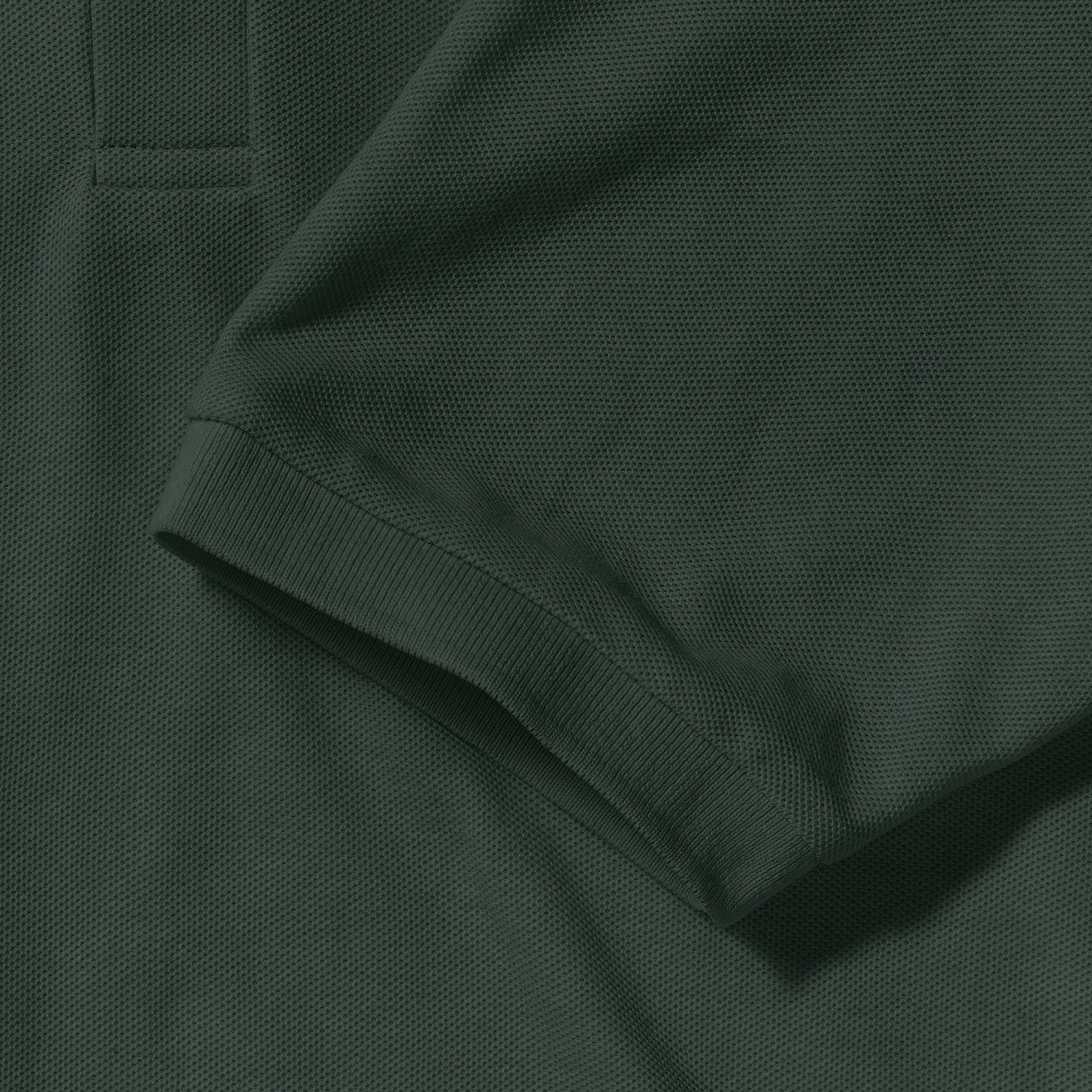 Men's Green Polycotton Polo Shirt Russell