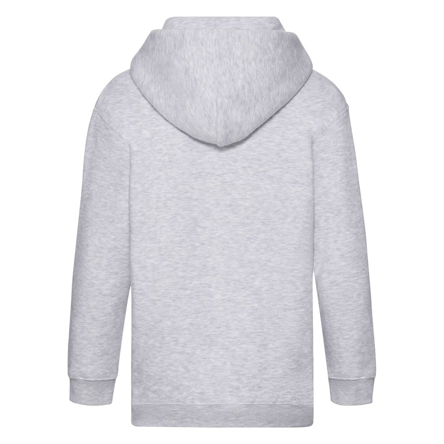 Szara bluza dziecięca z kapturem Zip Through Hooded Sweat Fruit of the Loom