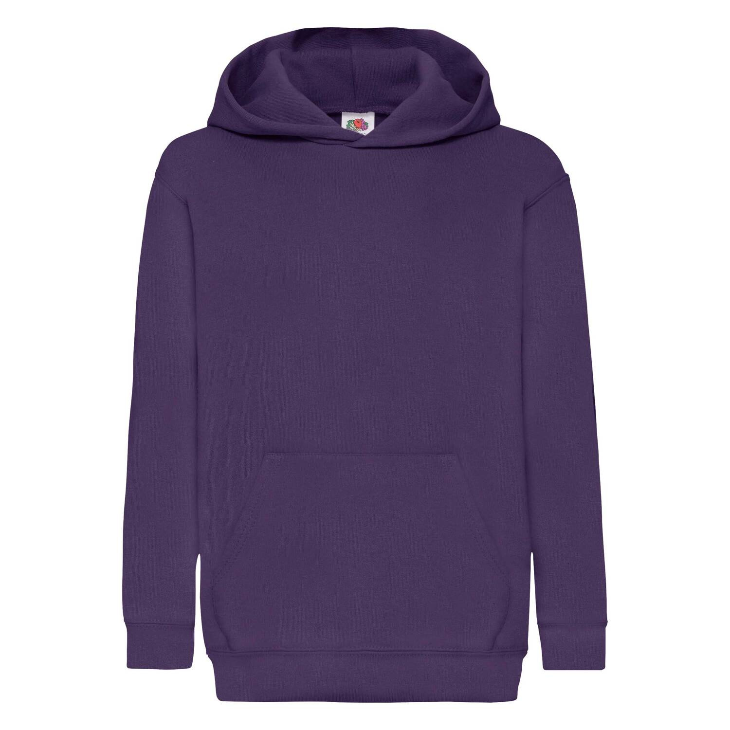 Purple children&#039;s sweatshirt Classic kangaroo Fruit of the Loom