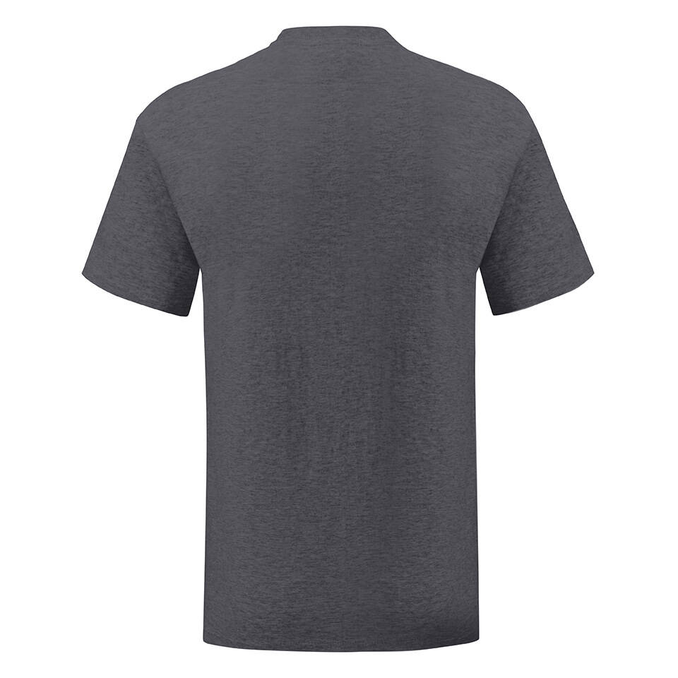 Grey Iconic Combed Cotton T-shirt Fruit of the Loom