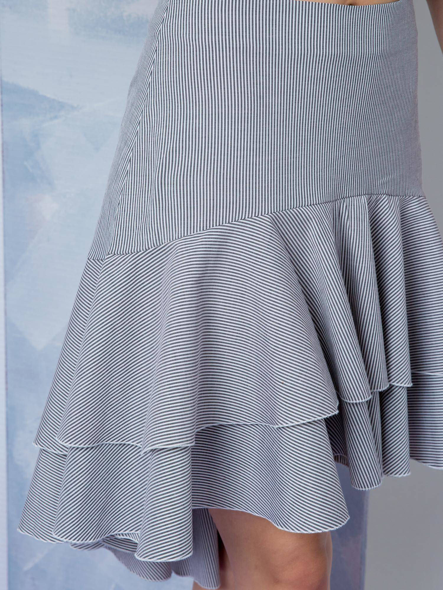Lemonade skirt with double frill black