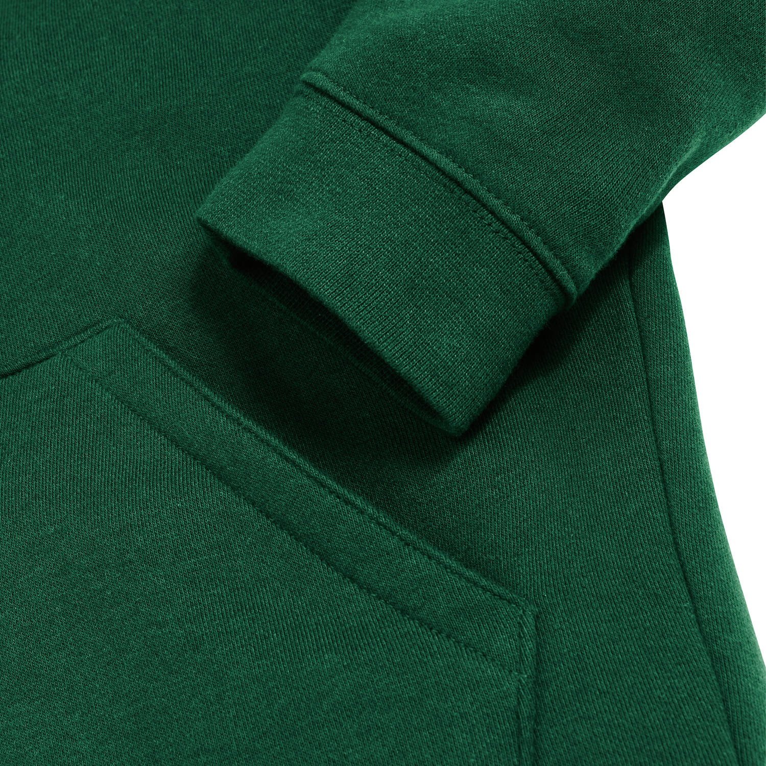 Green children's hoodie Authentic Russell