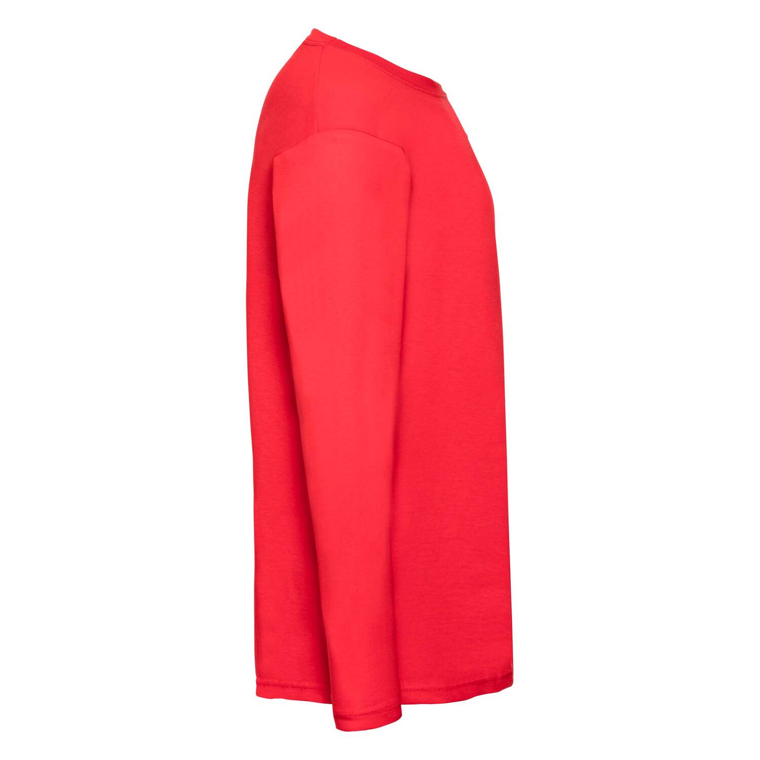 Valueweight Men's Red Long Sleeve T-shirt Fruit of the Loom