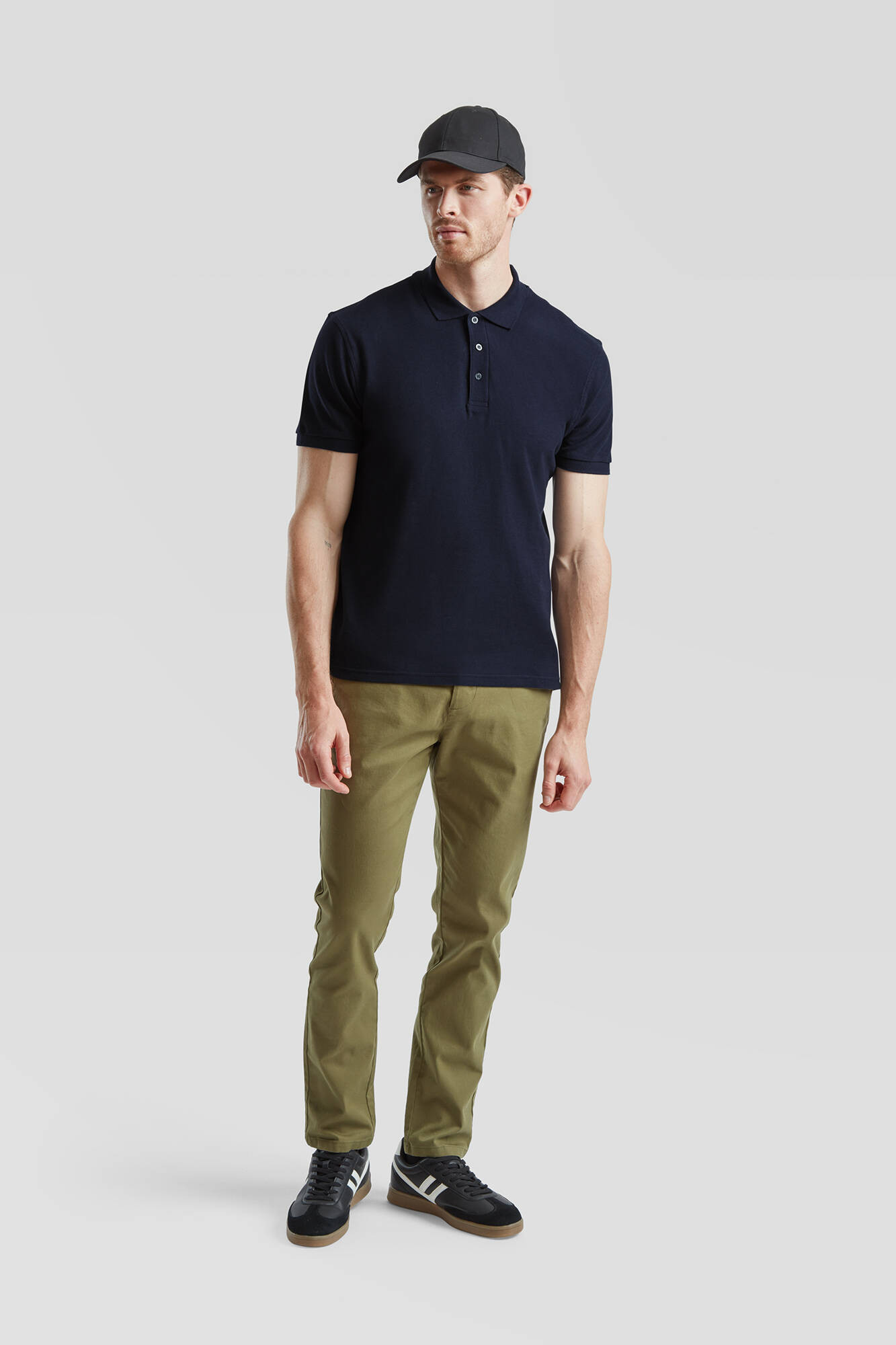 Granatowa koszulka męska Iconic Polo 6304400 Friut of the Loom