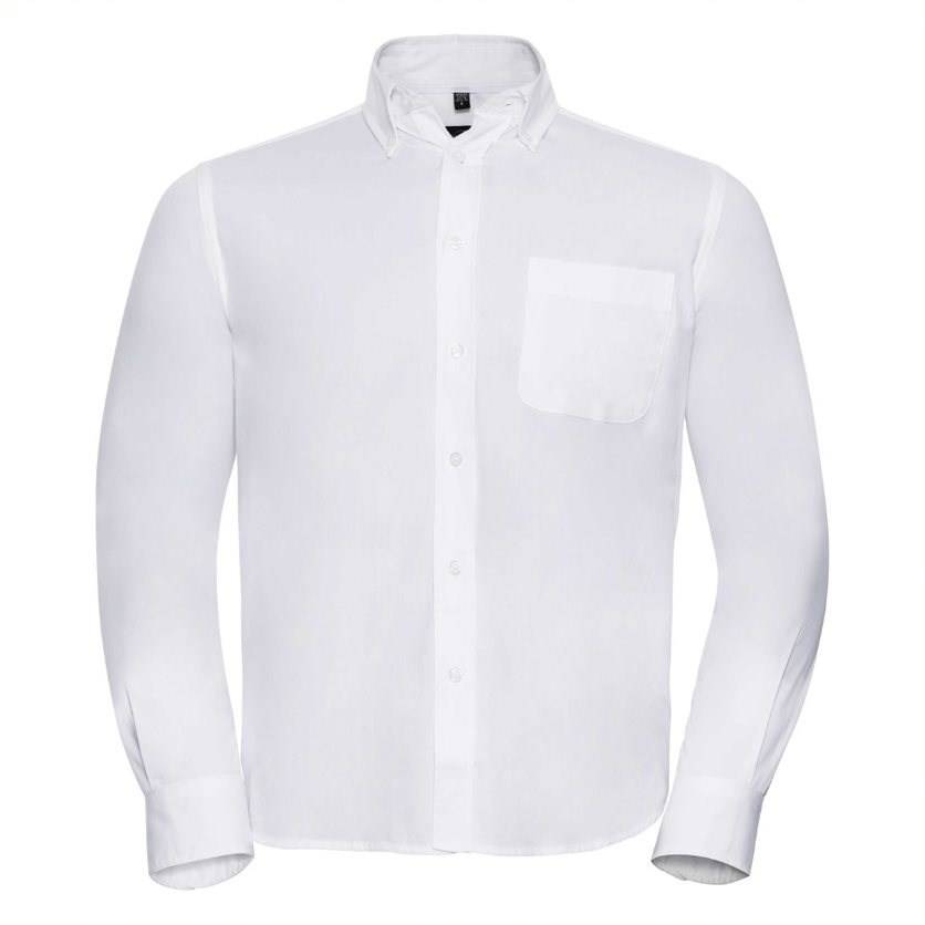 Levně Men's classic long sleeve shirt R916M 100% cotton twill 130g