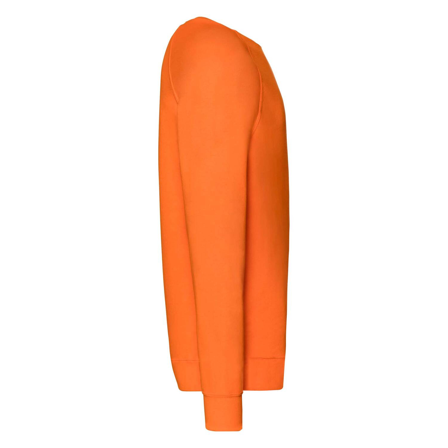 Orange Men's Sweatshirt Lightweight Raglan Sweat Fruit of the Loom