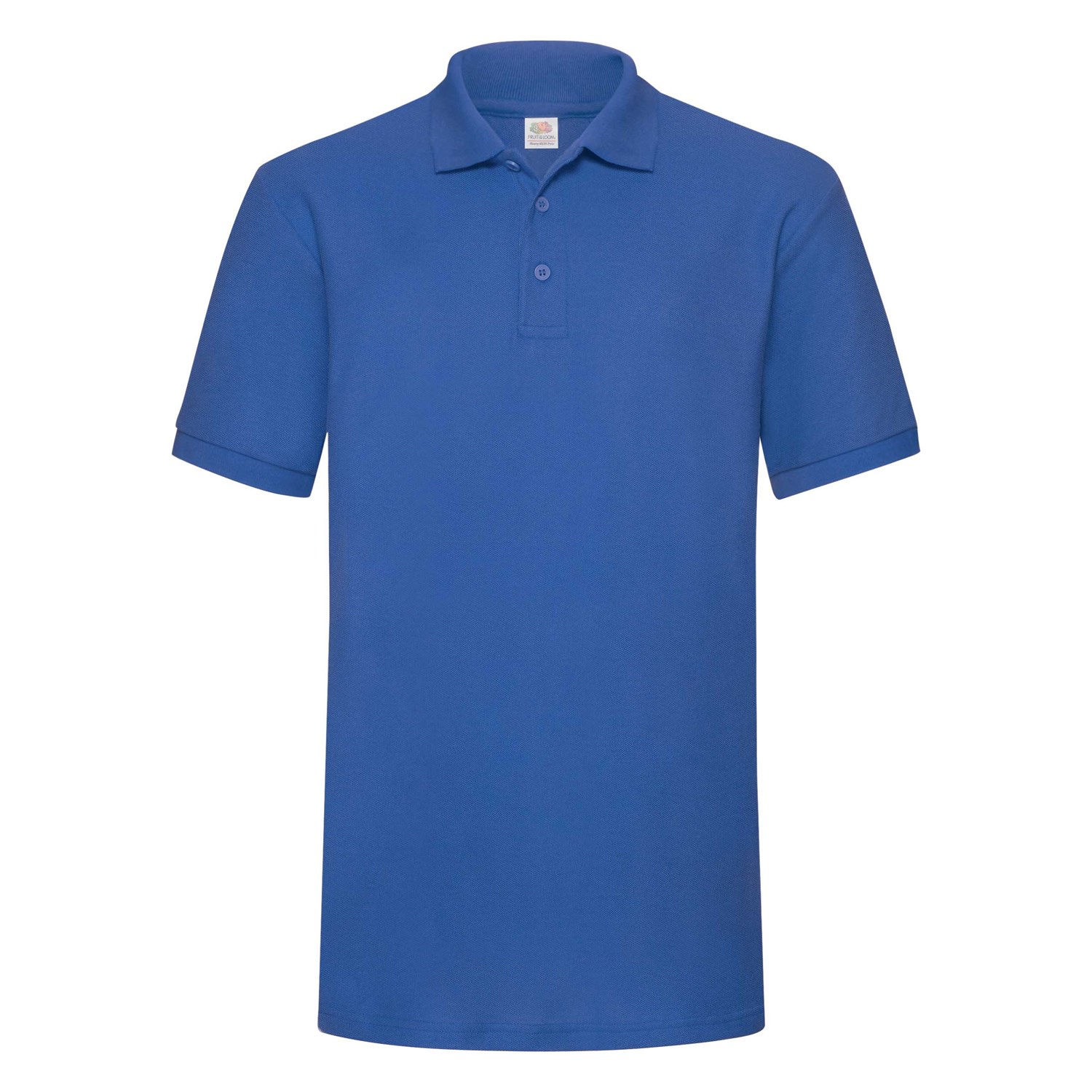 Levně Blue Heavy Polo Friut of the Loom T-shirt
