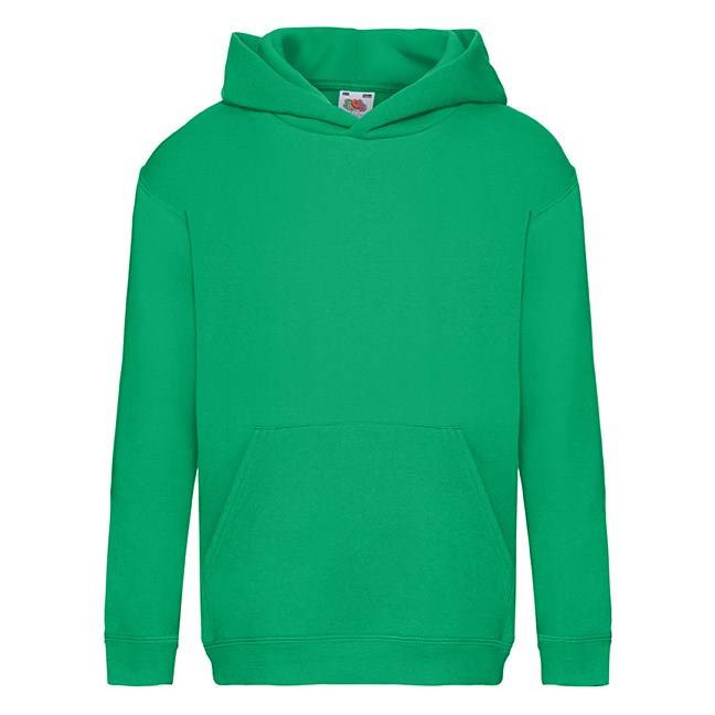 Green Hooded Sweat Fruit of the Loom