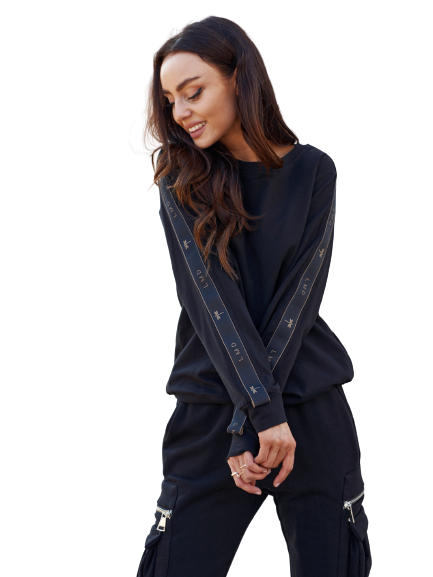 Black sweatshirt LeMonada cxp0497. R21