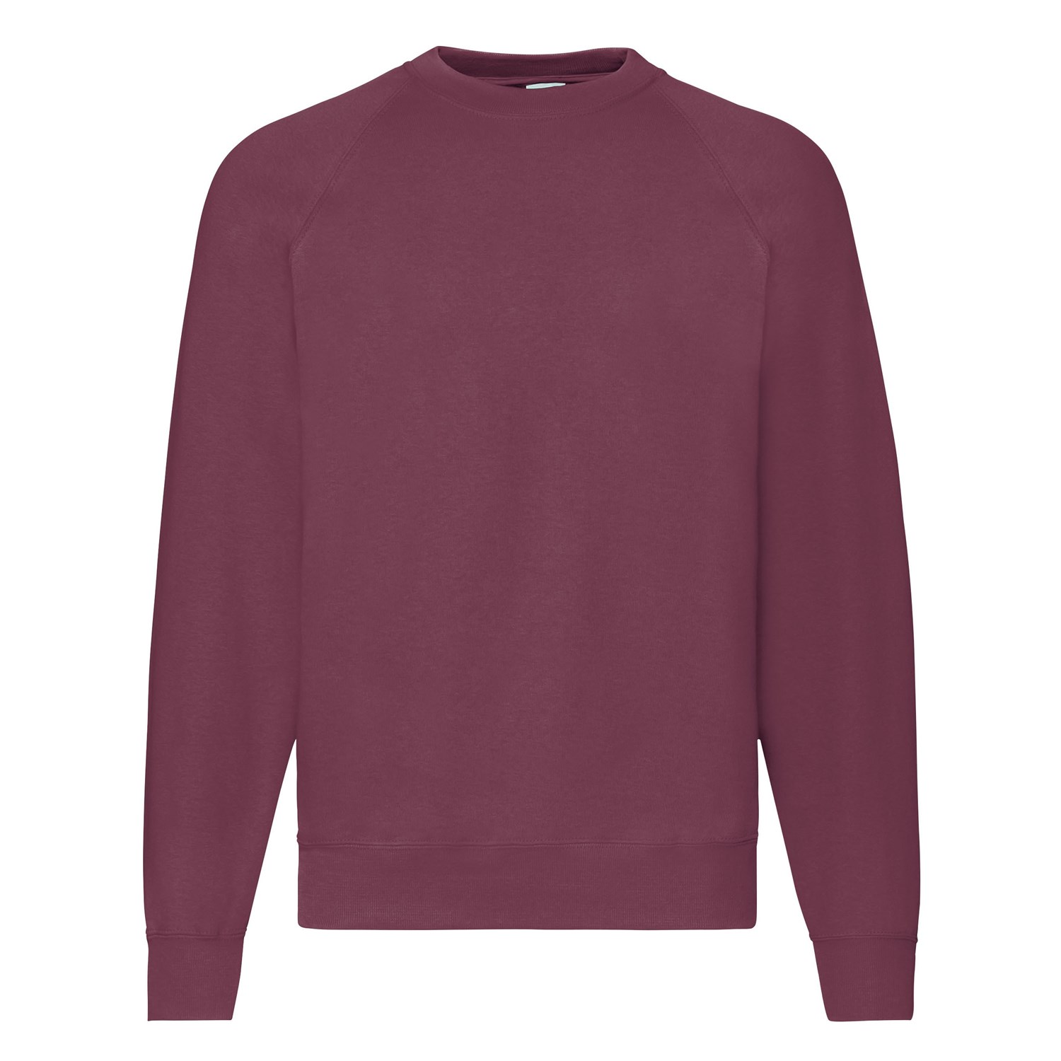 Burgundowa bluza męska Raglan Sweat Fruit of the Loom
