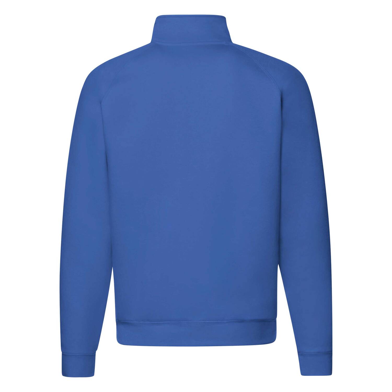 Blue Men&#039;s Sweatshirt Zip Neck Sweat Fruit of the Loom