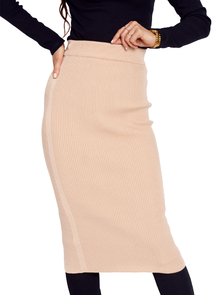 Beige skirt Cocomore cmgB087.R40