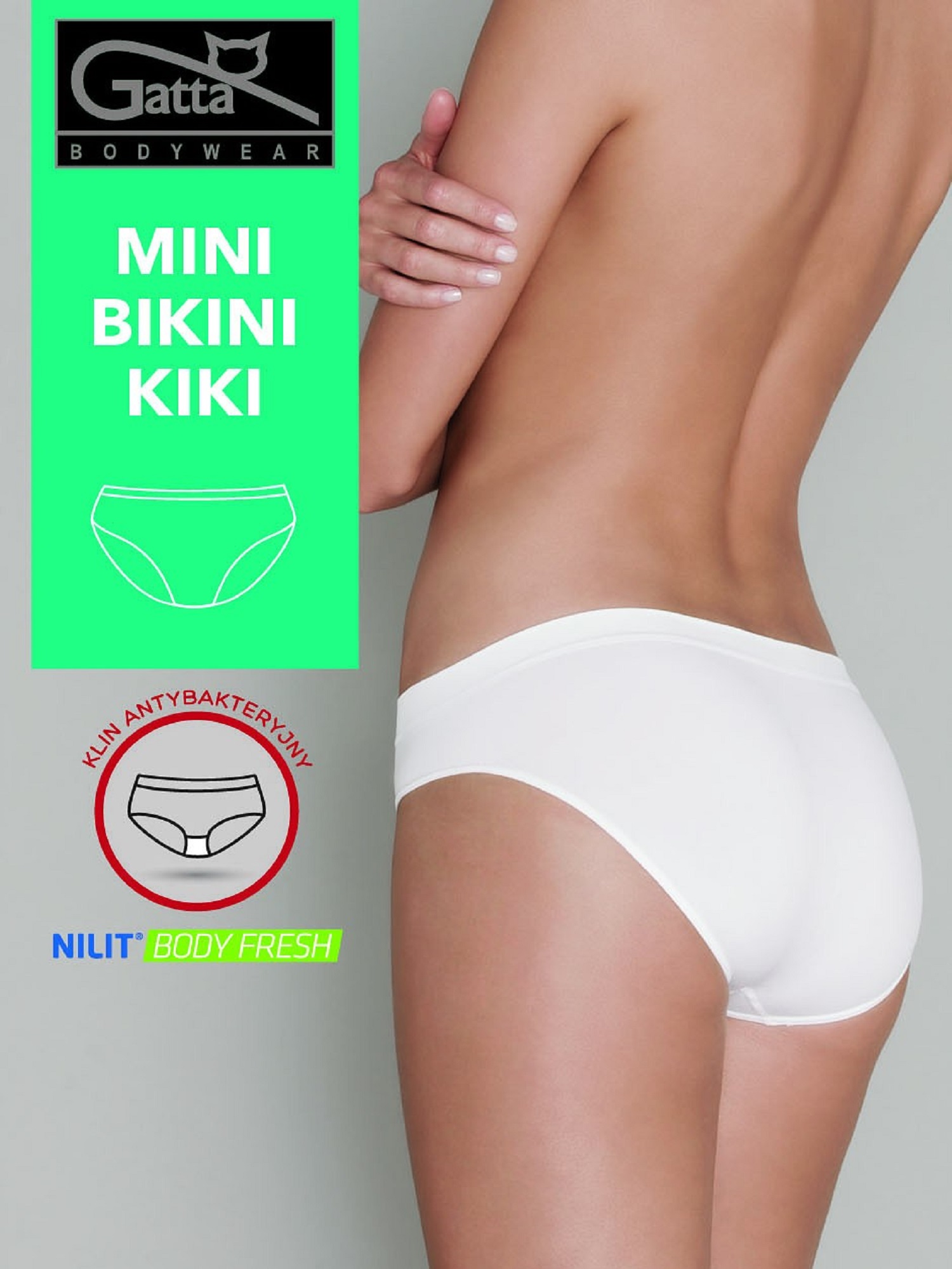 Levně Briefs Gatta 41443 Mini Bikini Kiki S-XL white 05