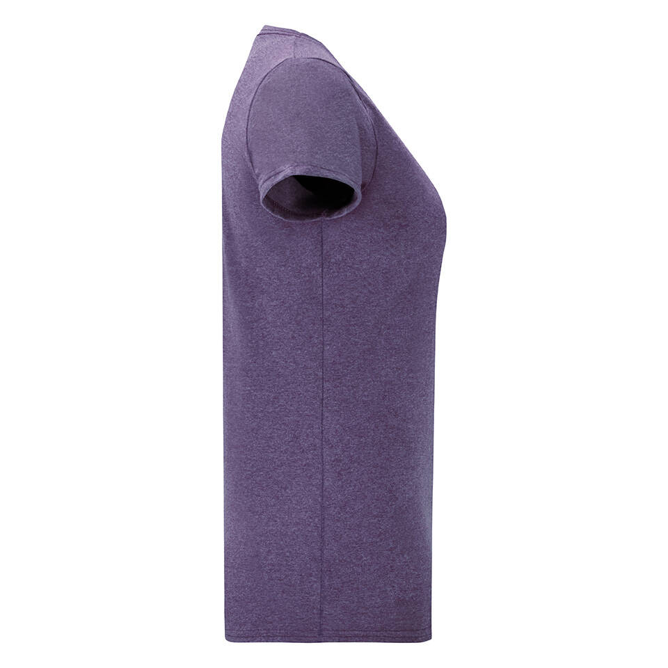 Fialové ikonické dámske tričko z česanej bavlny od značky Fruit of the Loom