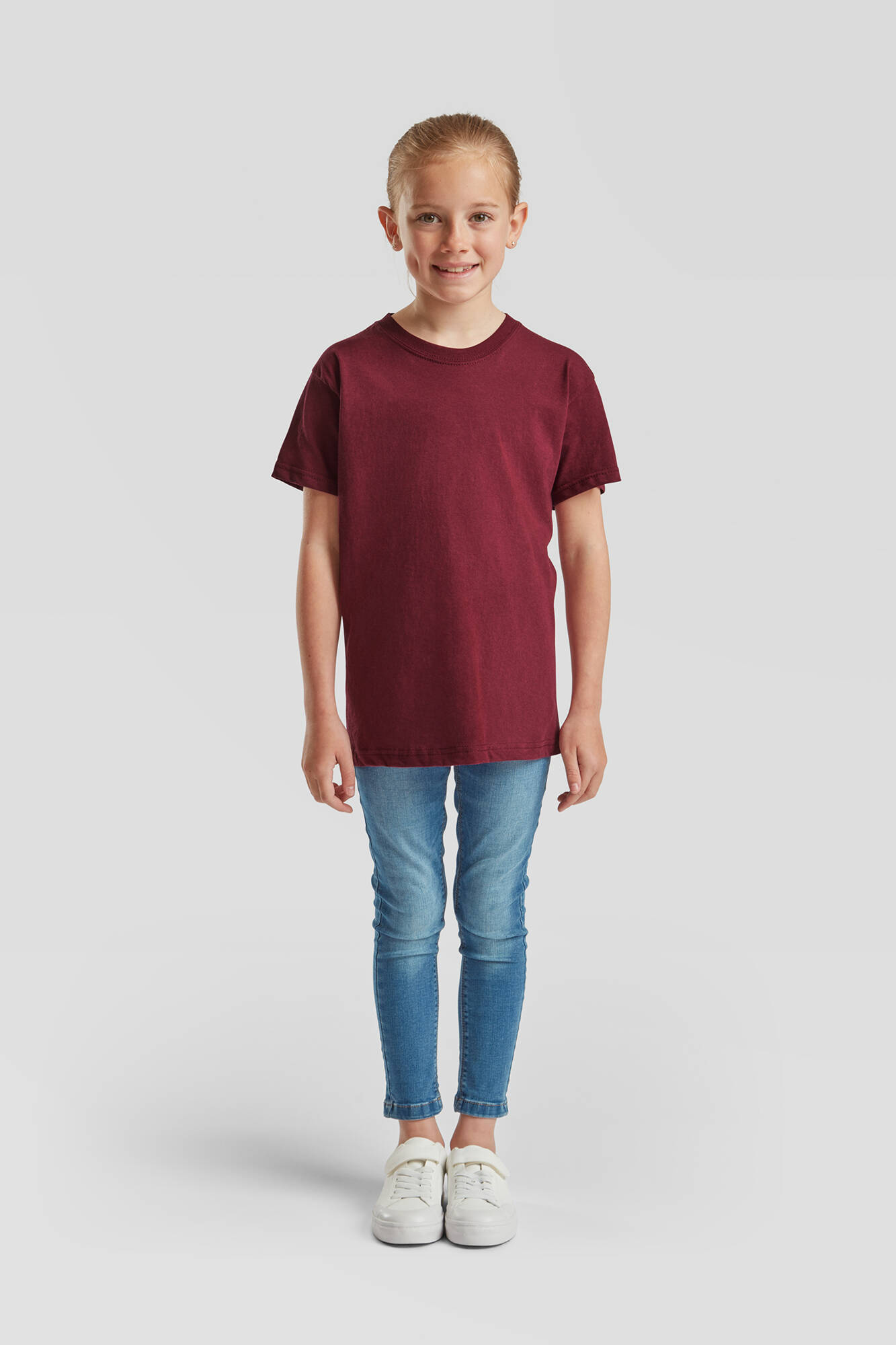 Burgundy Children's T-shirt Original Fruit of the Loom