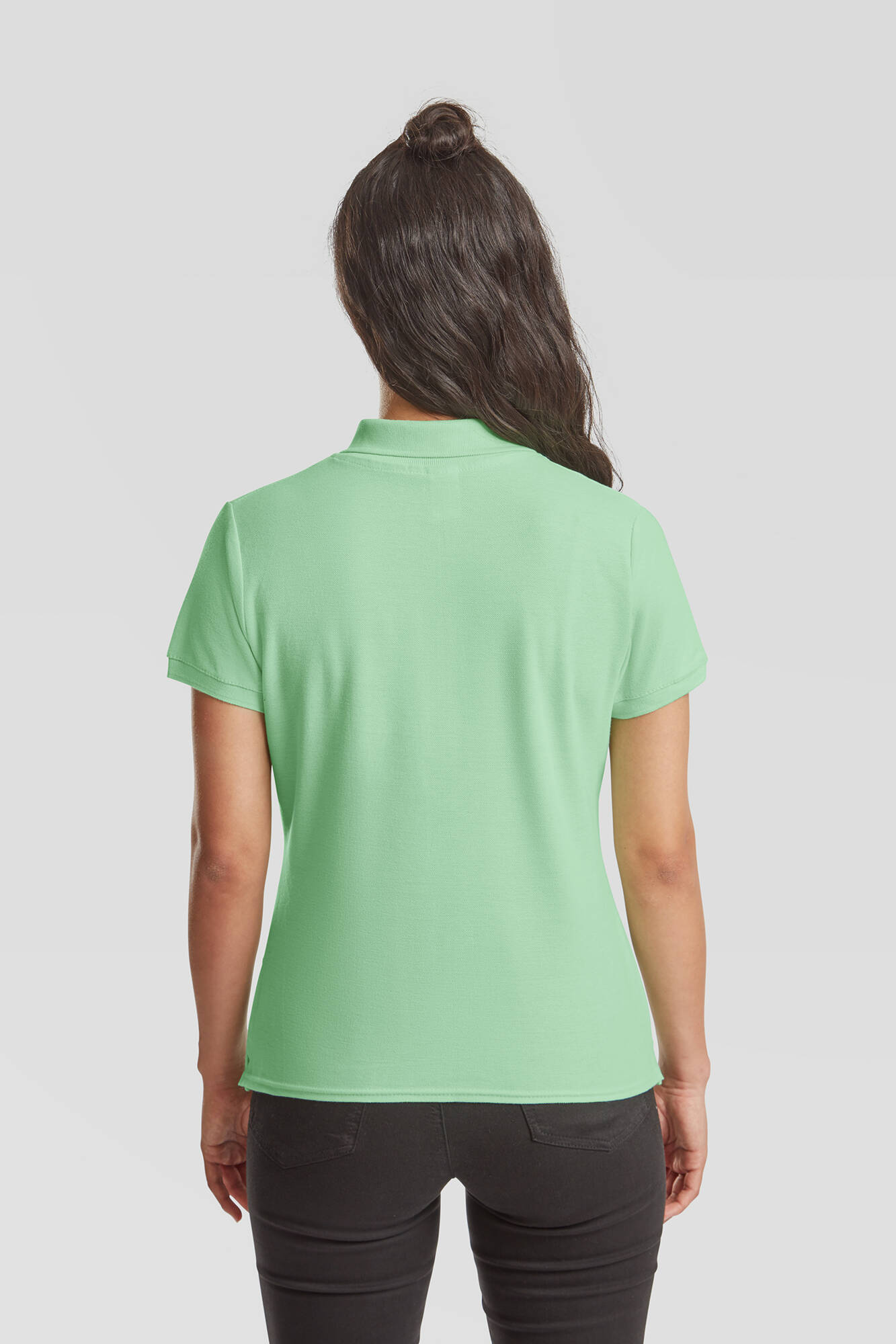 Mint Women's Polo Fruit of the Loom