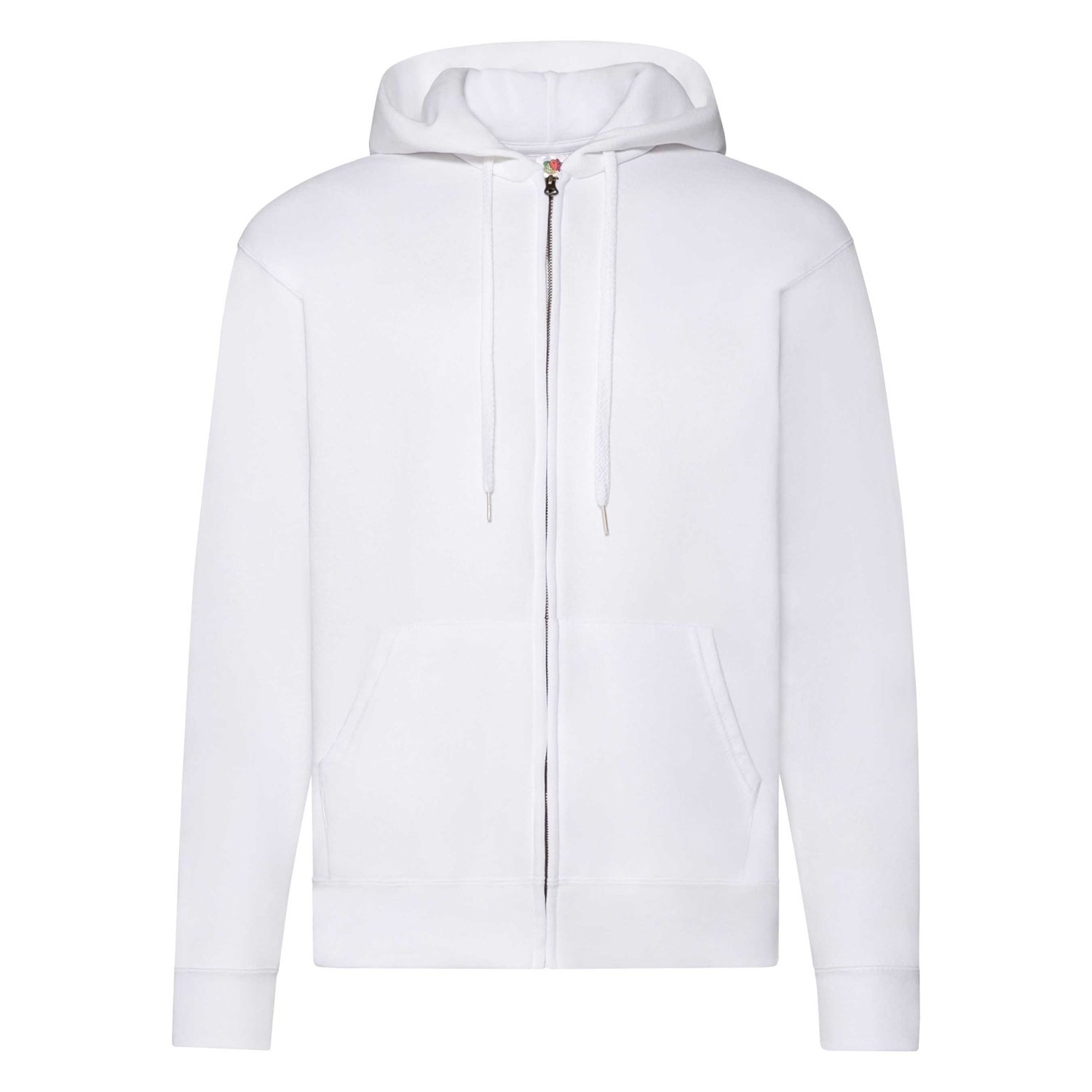 Grey Zippered Hoodie Classic Fruit of the Loom