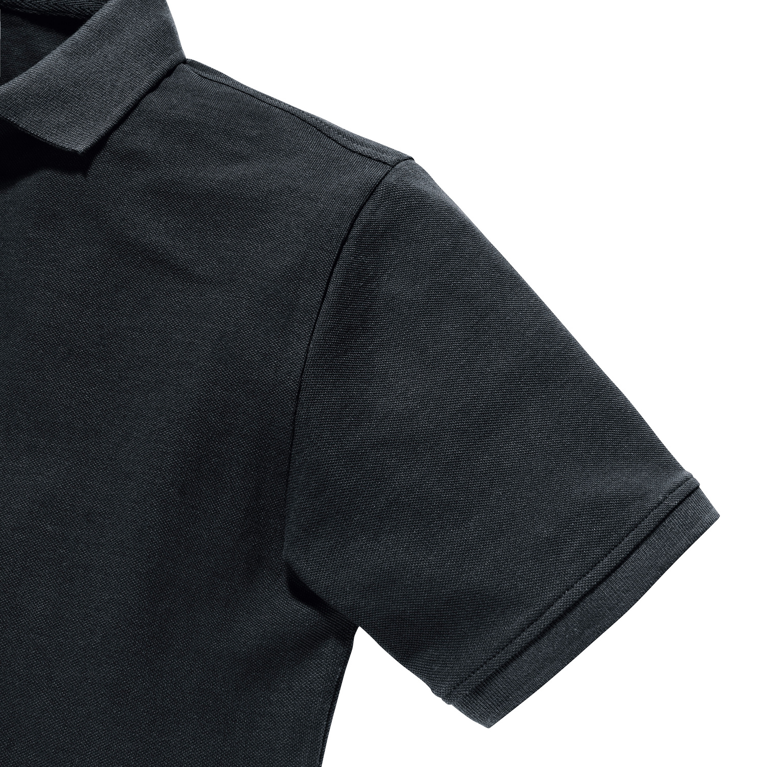 Czarna koszulka męska polo Pure Organic Russell