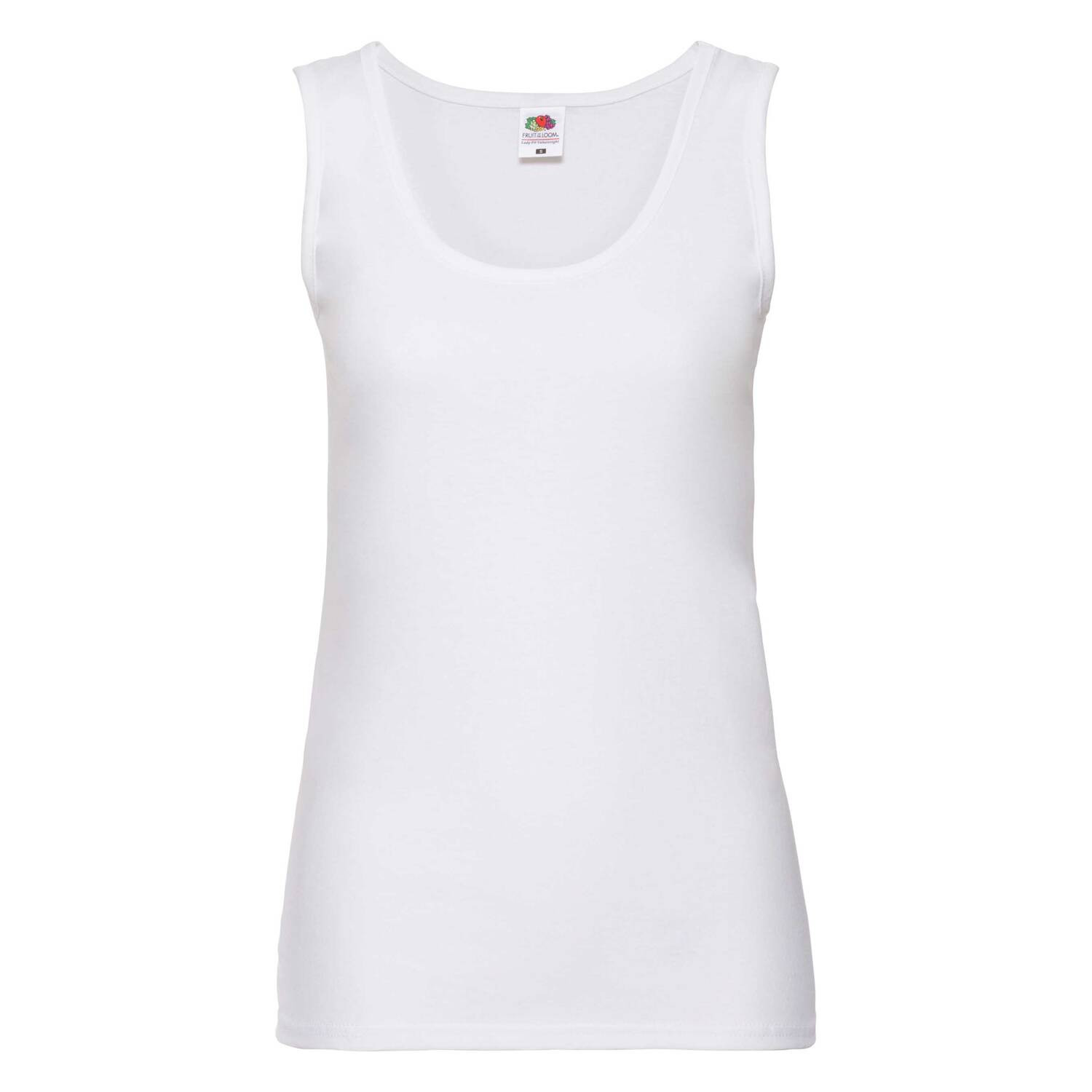 Valueweight Vest Fruit of the Loom Women's White T-shirt