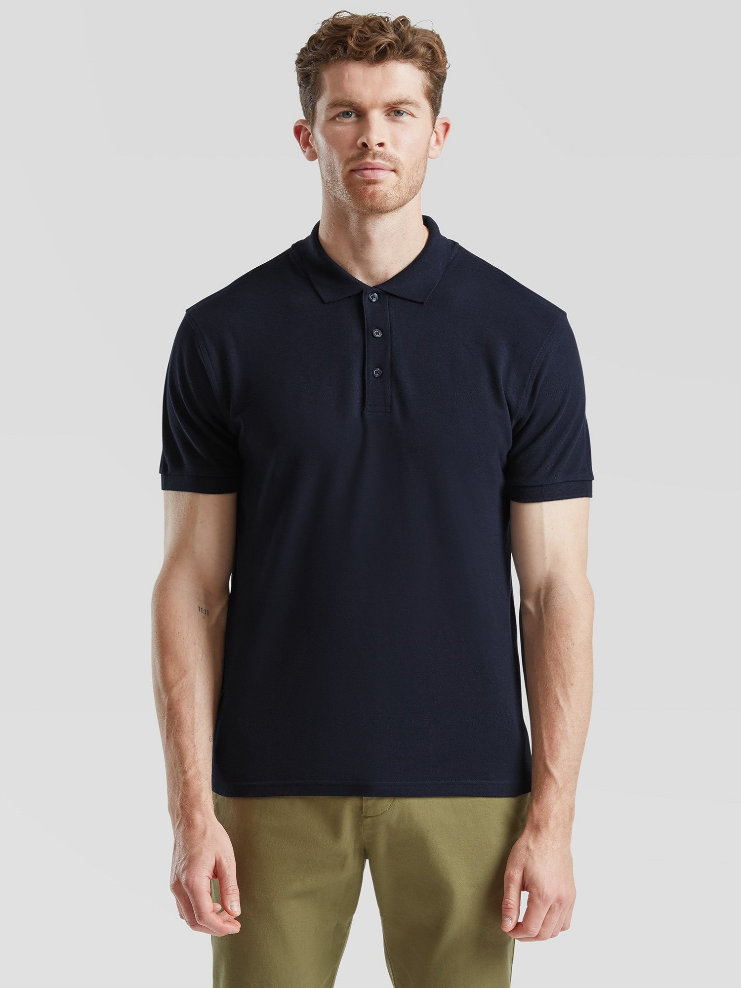 Granatowa koszulka męska Iconic Polo 6304400 Friut of the Loom