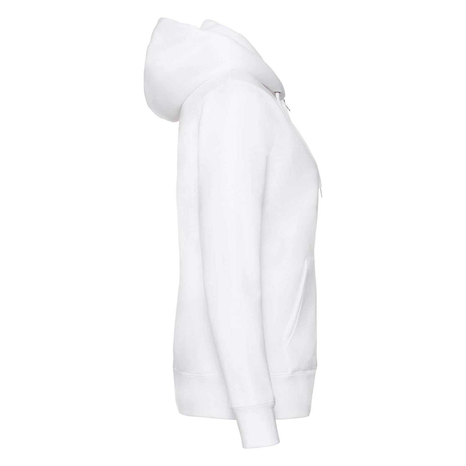 White hoodie zipped Fruit Of The loom