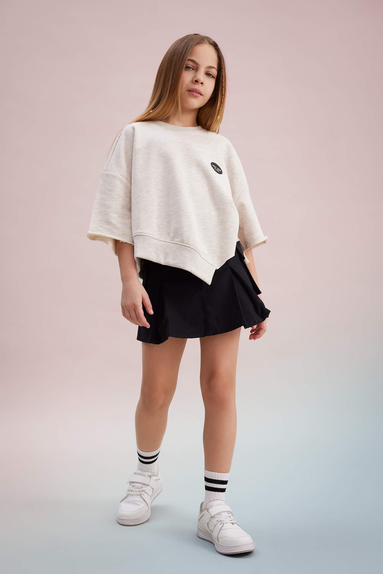 Levně DEFACTO Girl Cotton Regular Fit Skirt