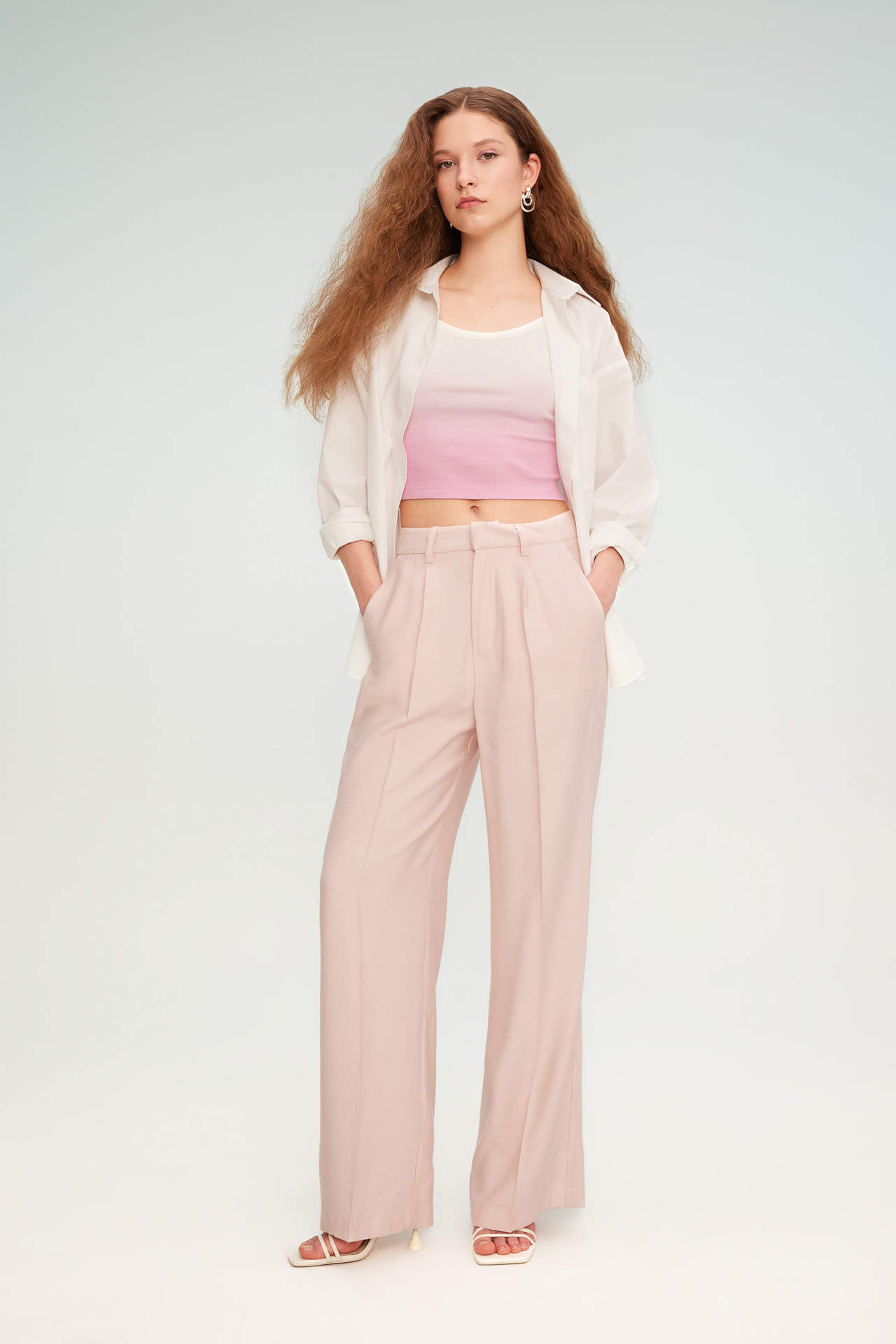 DEFACTO Wide Leg Wide Leg With Pockets Trousers