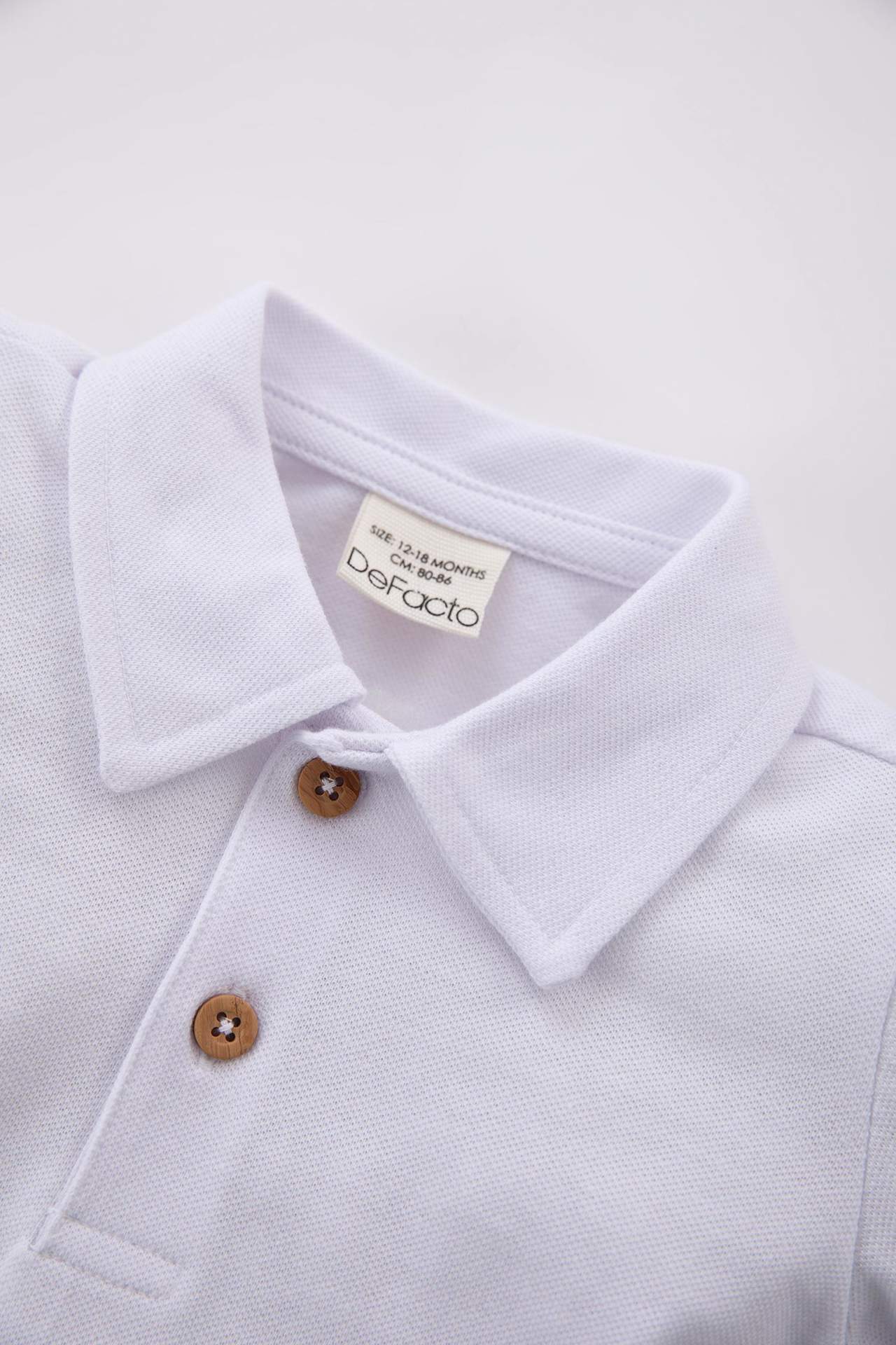 DEFACTO Baby Boy Regular Fit Pique Short Sleeve T-Shirt