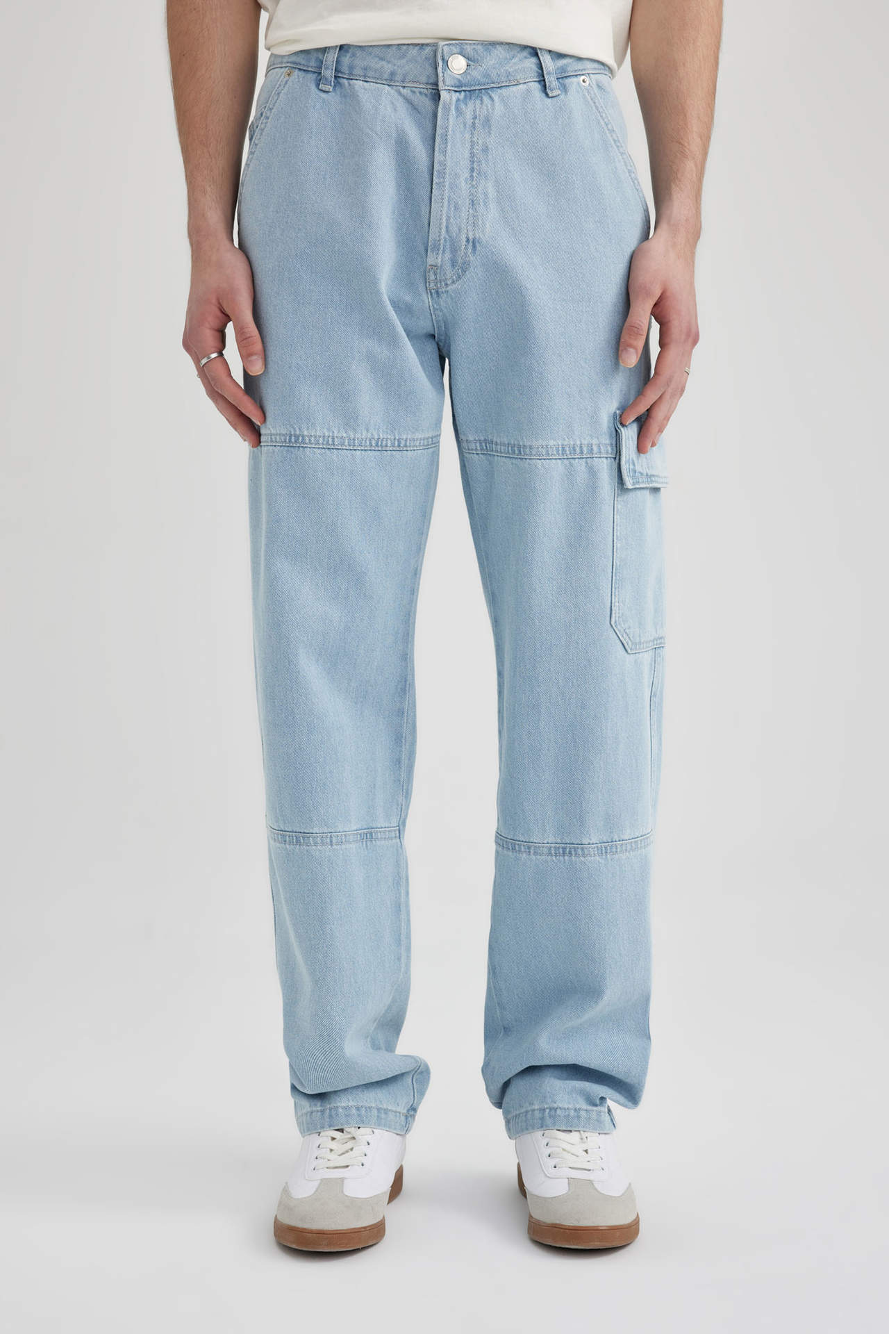 Levně DEFACTO Wide Leg Normal Waist Jeans