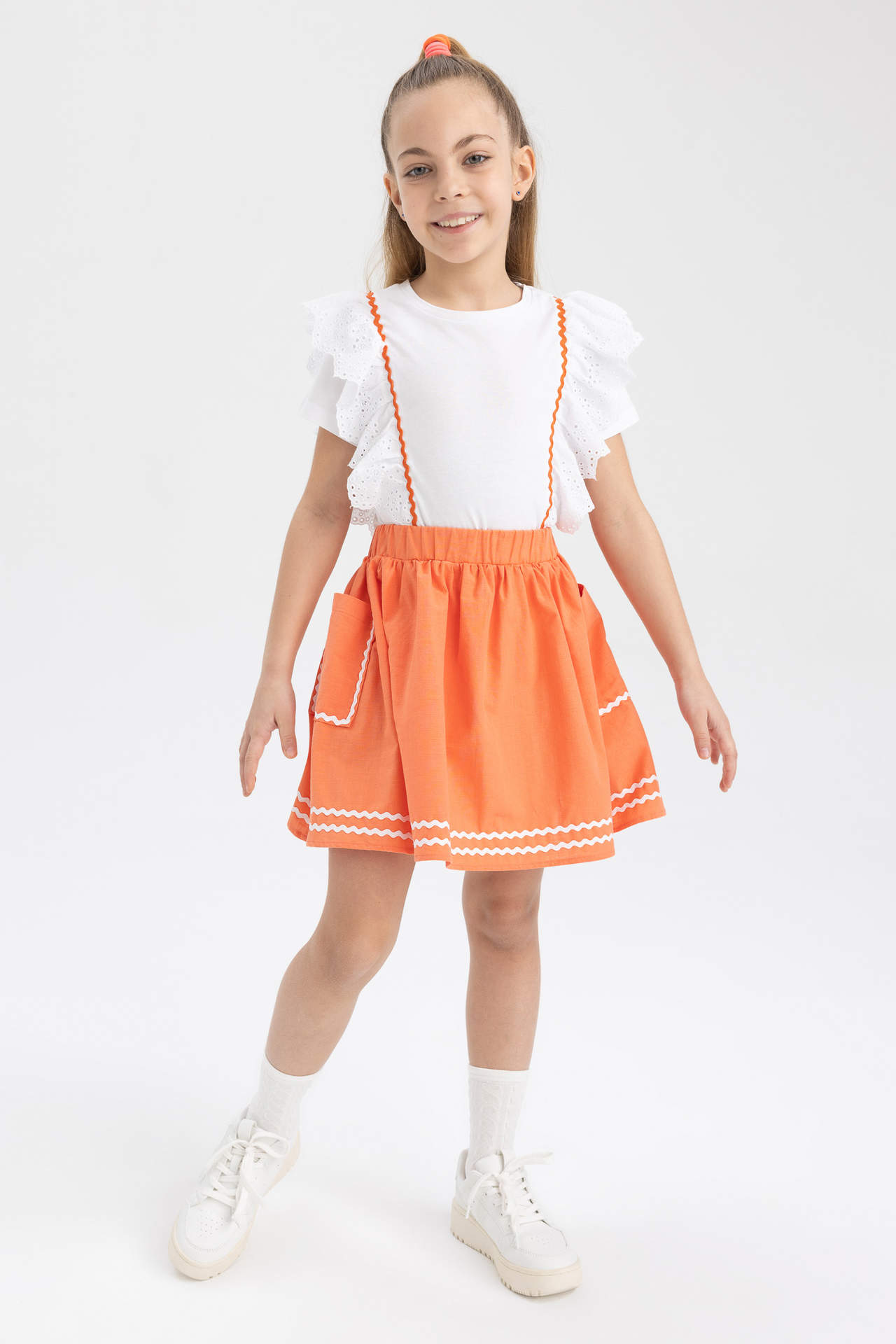 DEFACTO Girls Cotton Skirt