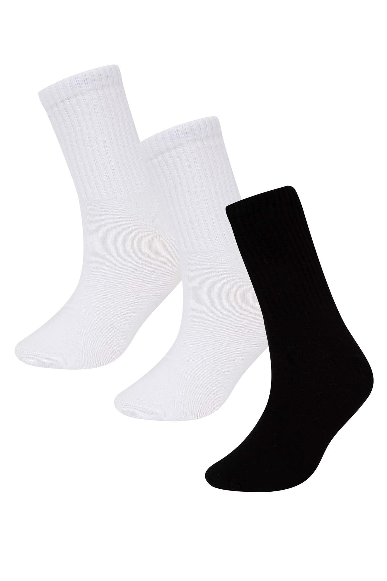 Levně DEFACTO Boy 3 Piece Cotton Long Socks
