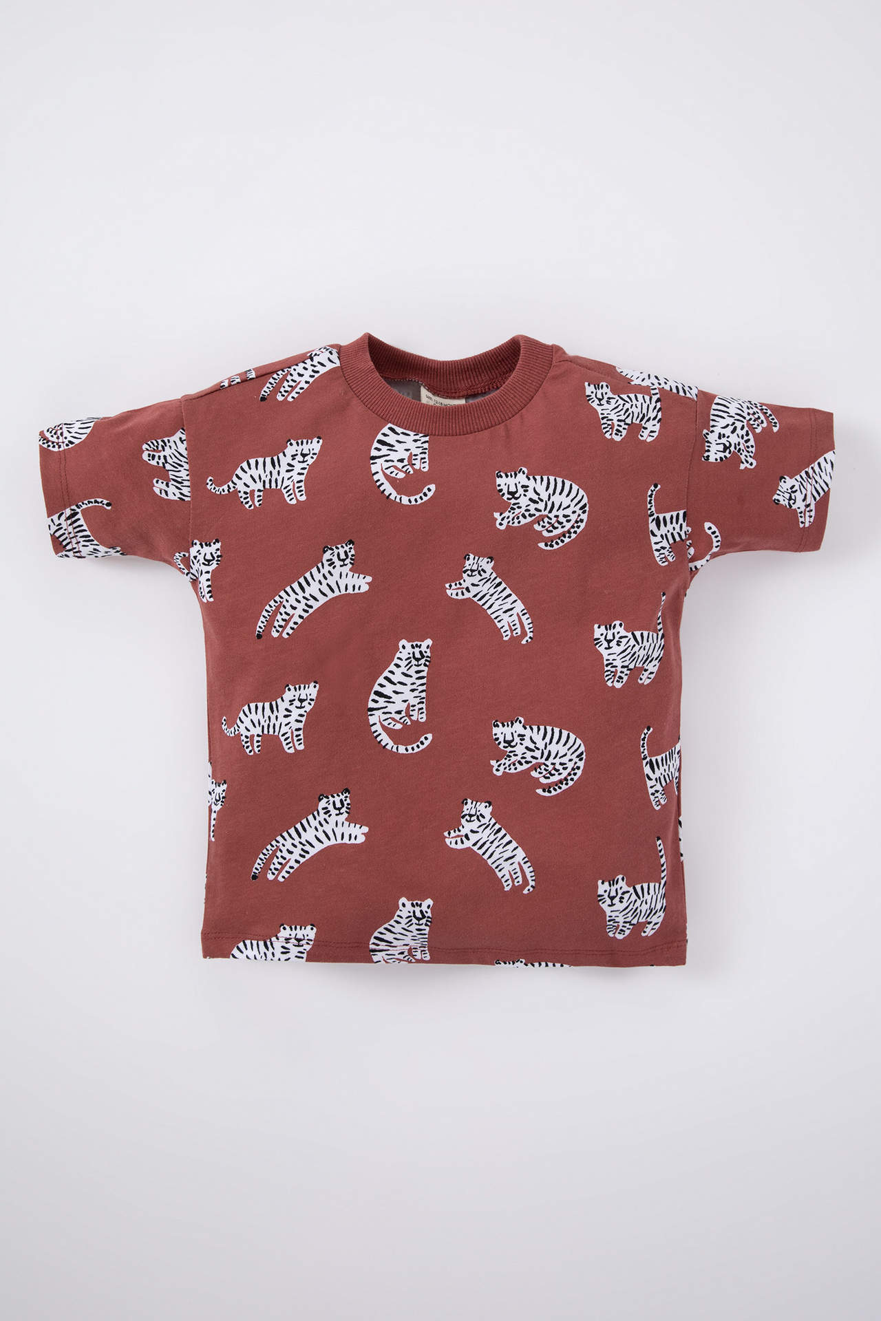 Levně DEFACTO Baby Boy Regular Fit Animal Patterned Short Sleeve T-Shirt
