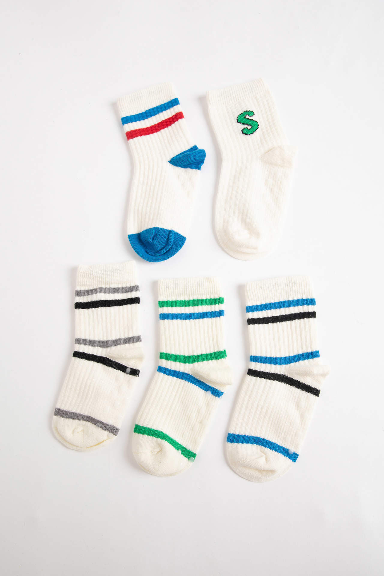 Levně DEFACTO Baby Boy 5 Piece Long sock