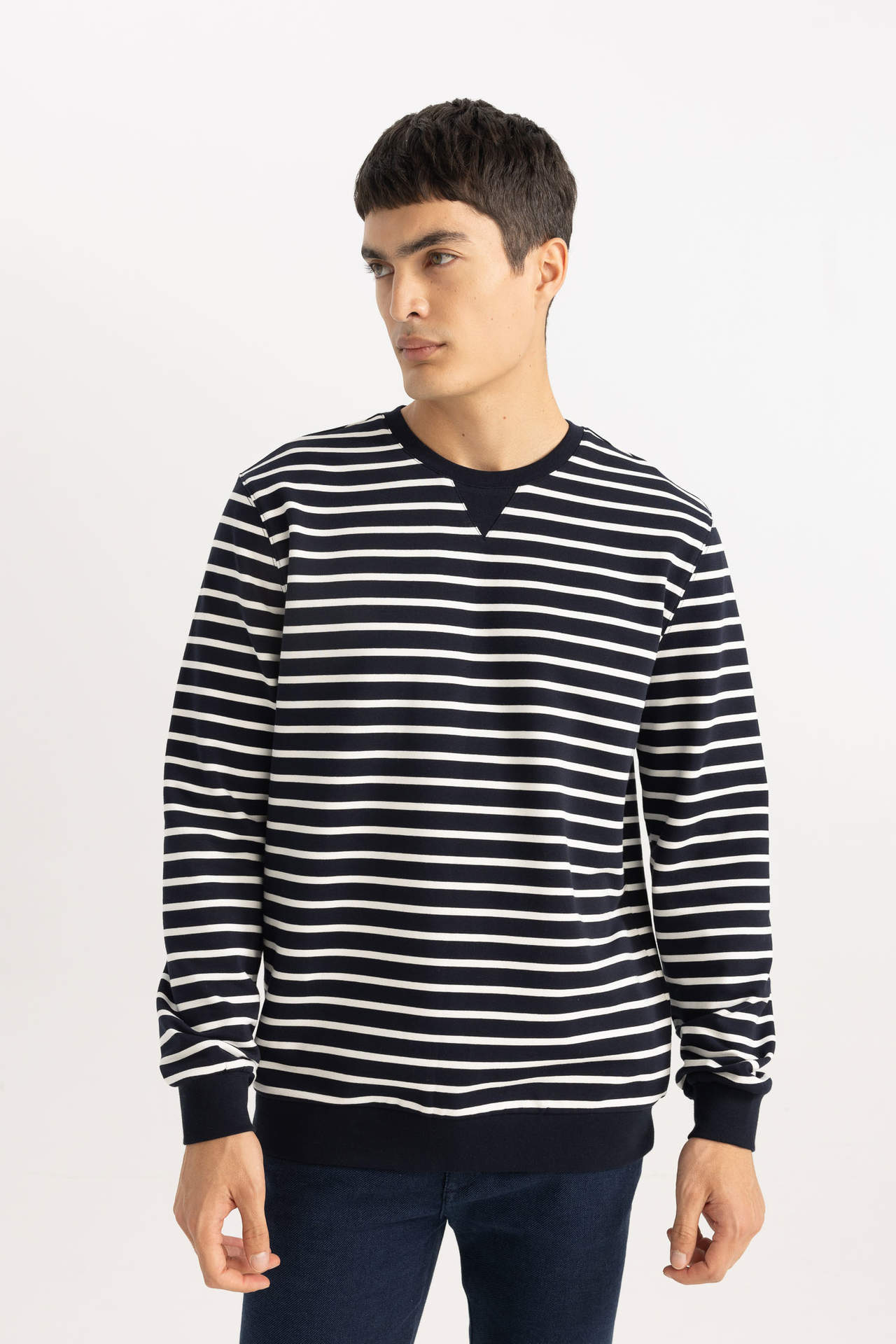 DEFACTO Modern Fit Long Sleeve Sweatshirt