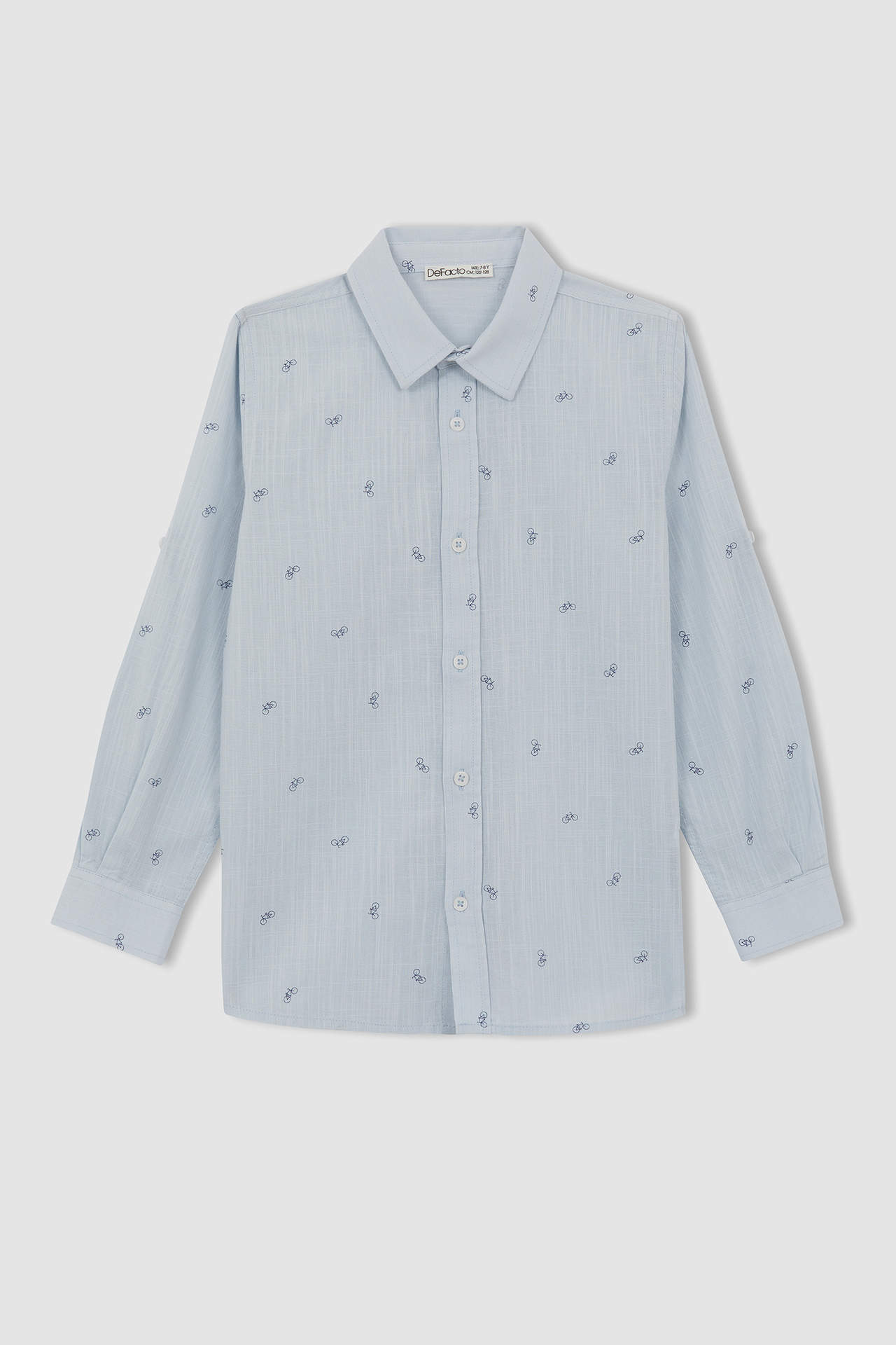 DEFACTO Boy Cotton Sustainable Long Sleeve Shirt