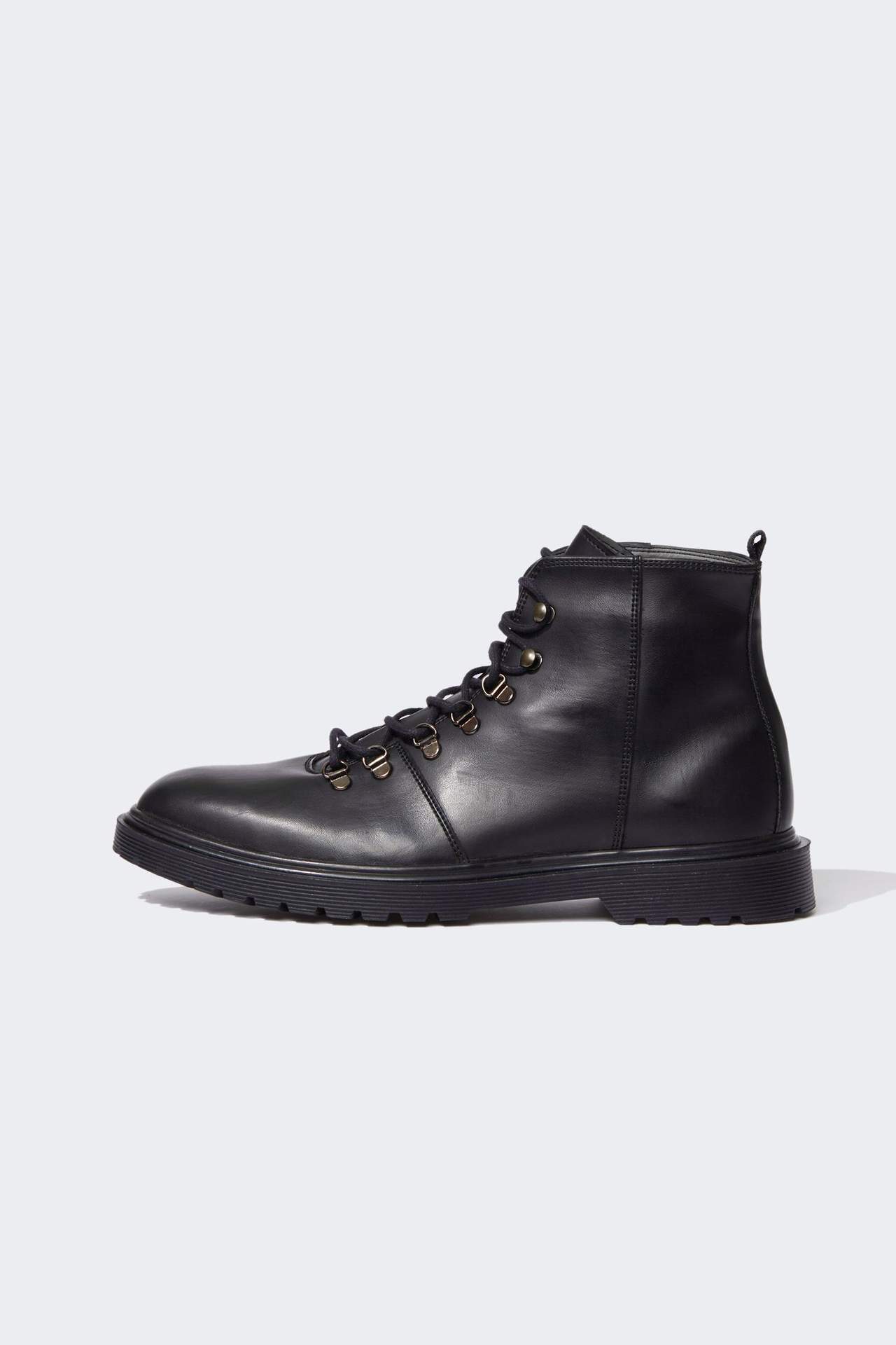 DEFACTO Faux Leather High Sole Boots