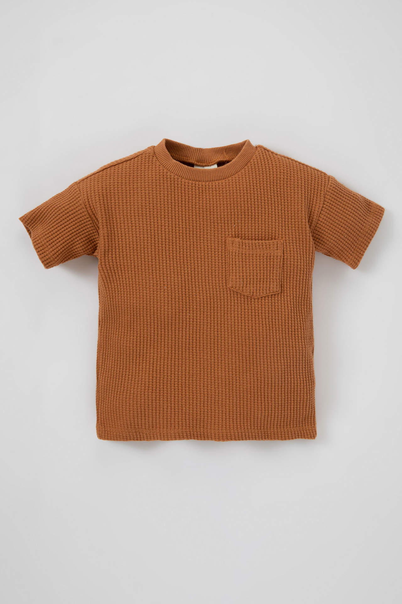 Levně DEFACTO Baby Boy Regular Fit Waffle Short Sleeve T-Shirt
