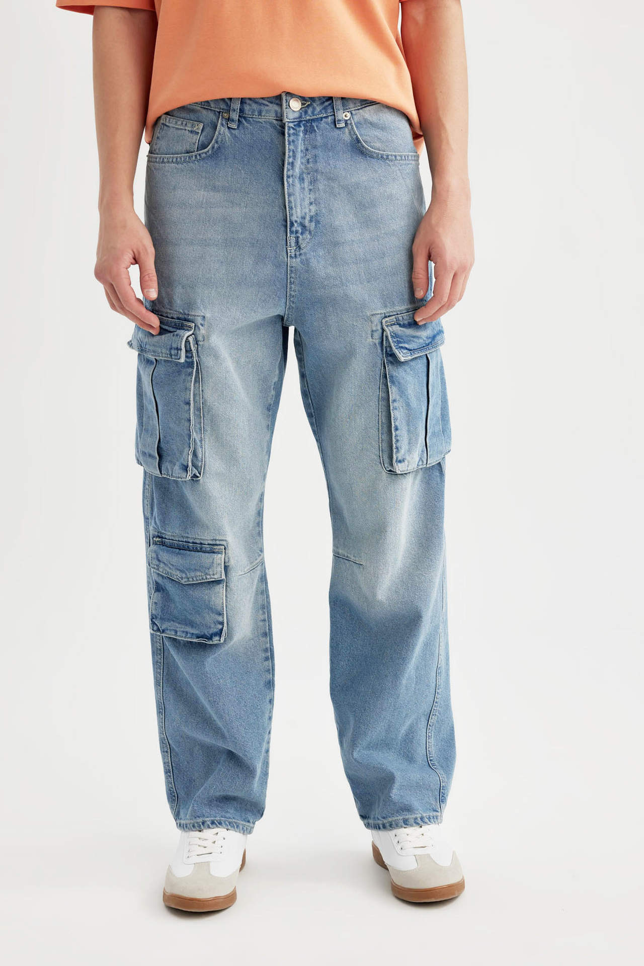 DEFACTO Baggy Cargo Pocket Jeans