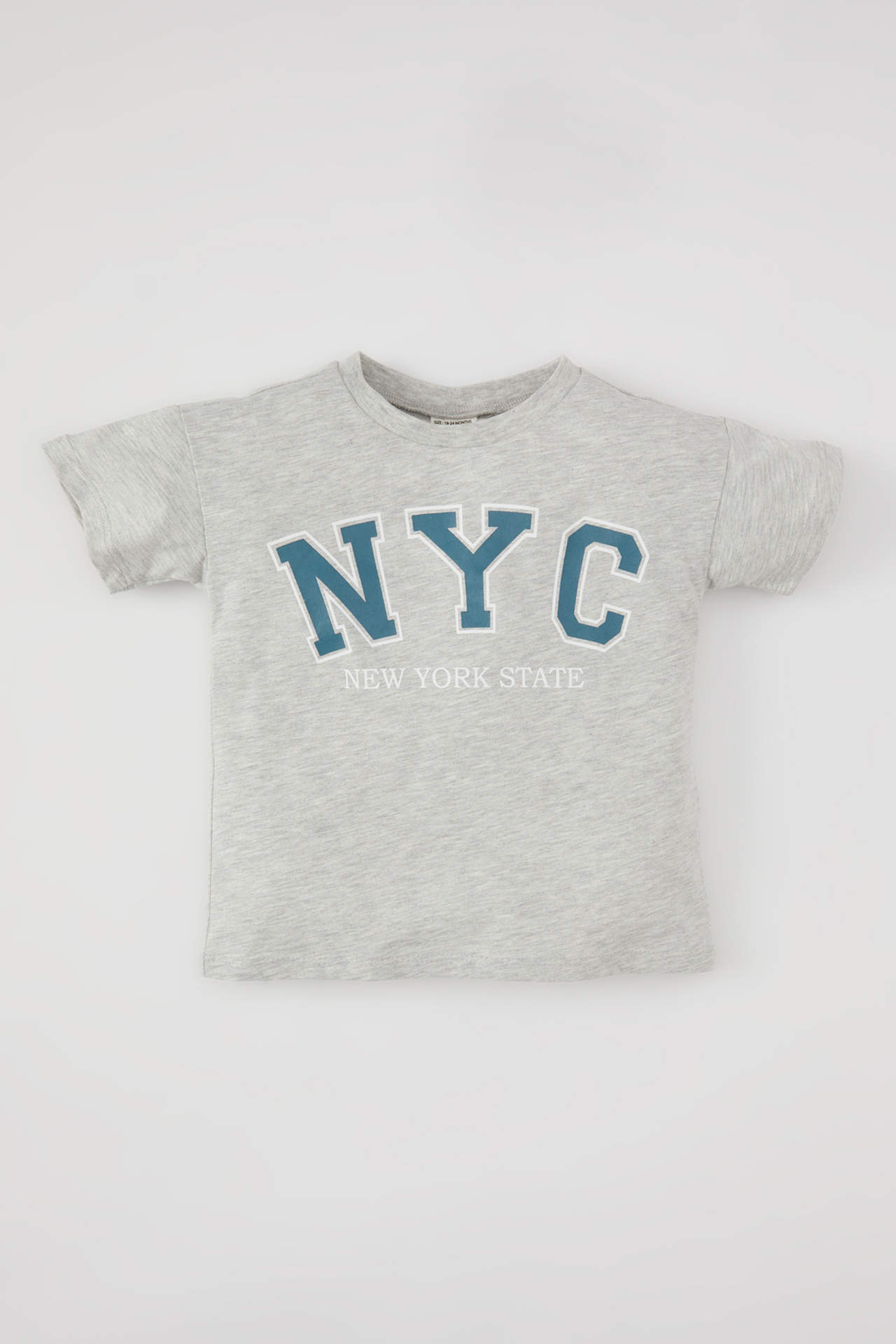 Levně DEFACTO Baby Boy Crew Neck Printed Short Sleeve T-Shirt