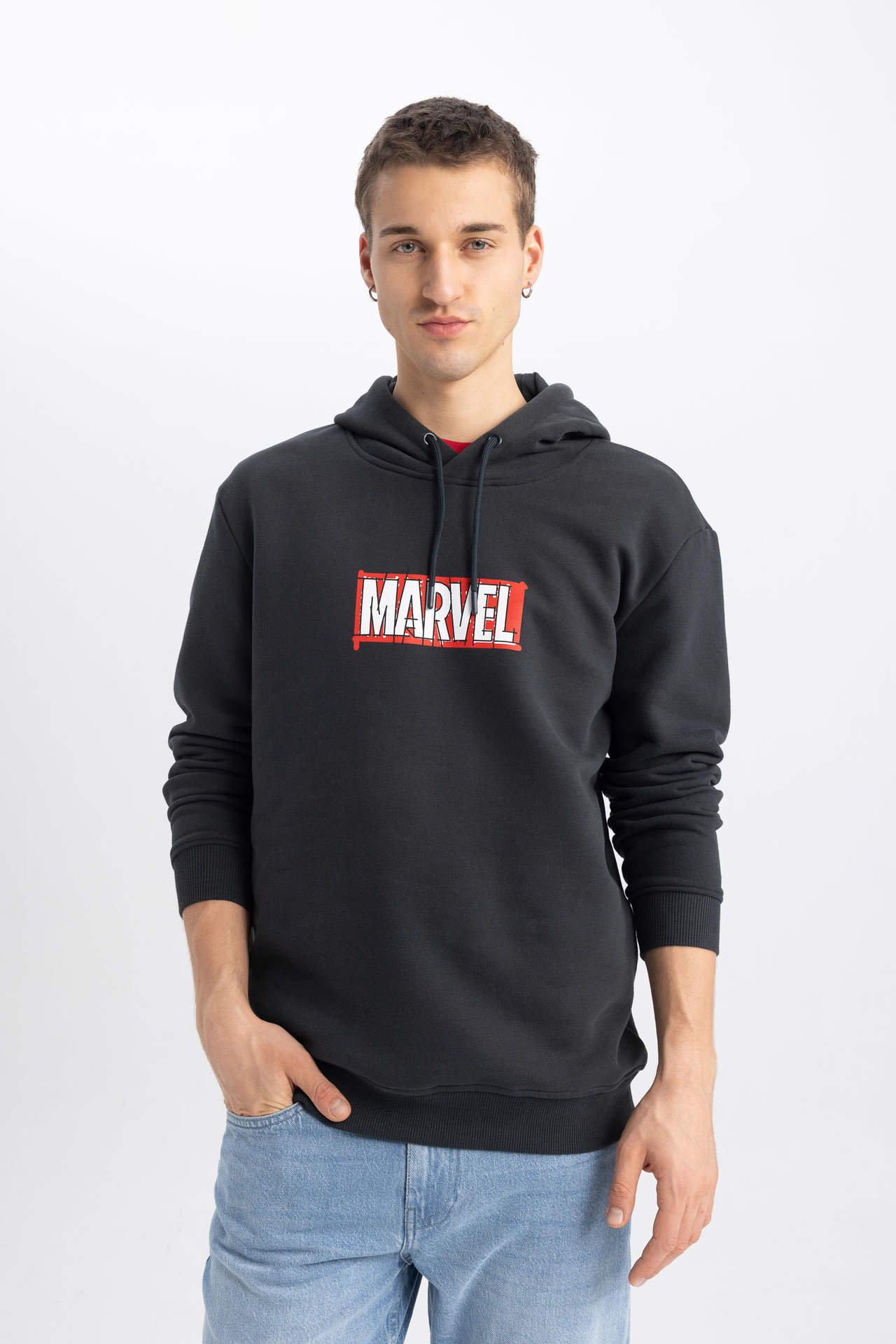 DEFACTO Regular Fit Marvel Licensed Long Sleeve Sweatshirt