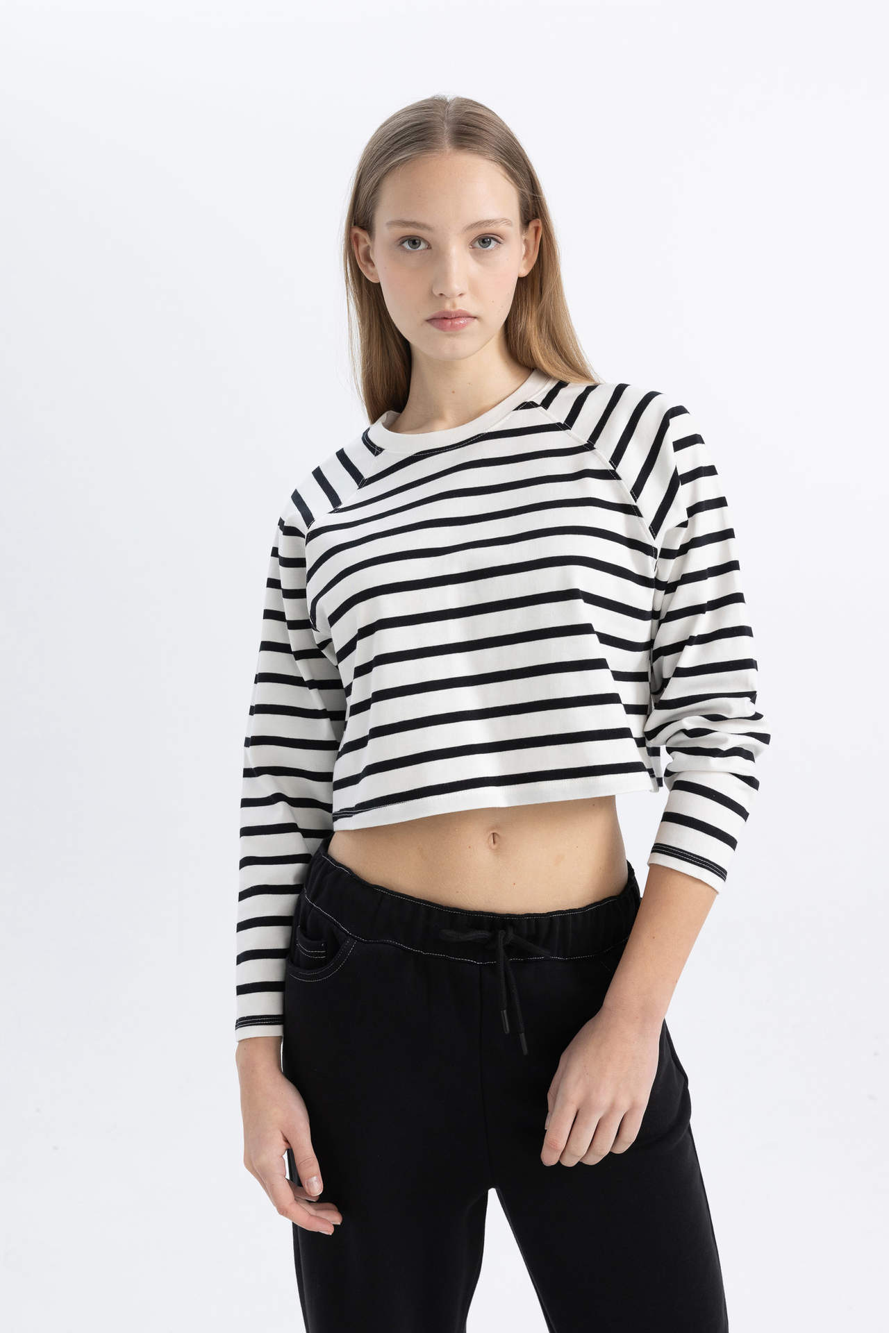 DEFACTO Loose Fit Long Sleeve T-Shirt