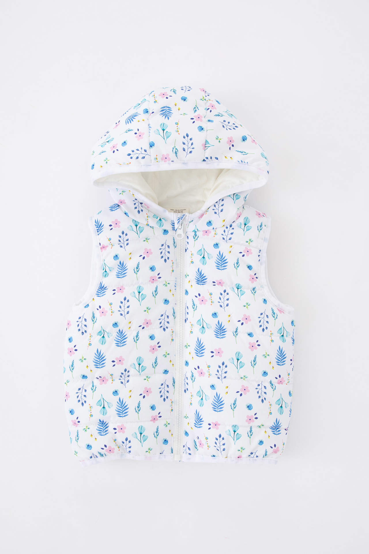 Levně DEFACTO Baby Girls Water Repellent Hooded Inflatable Vest