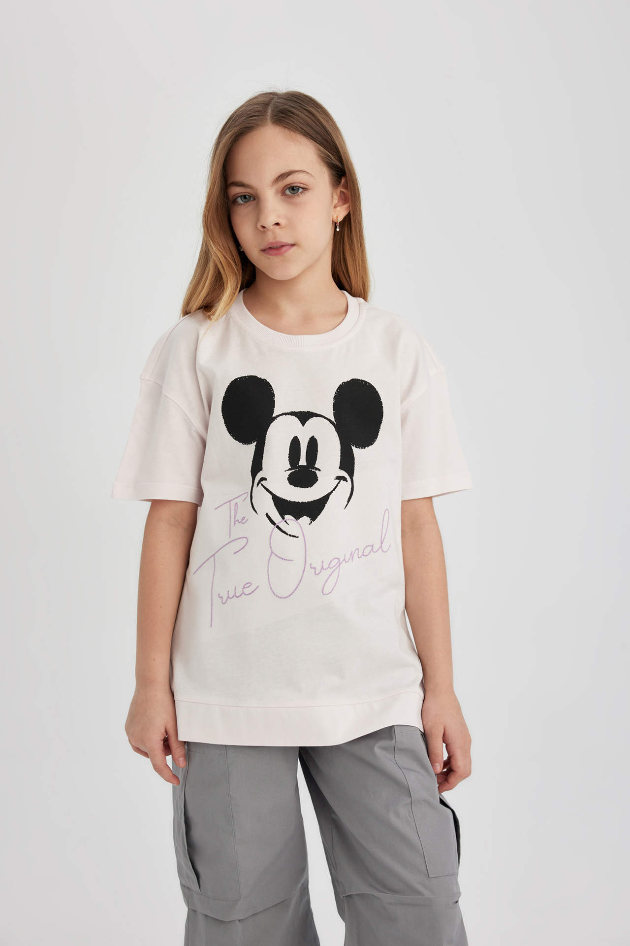 Levně DEFACTO Girl Disney Mickey & Minnie Oversize Fit T-Shirt