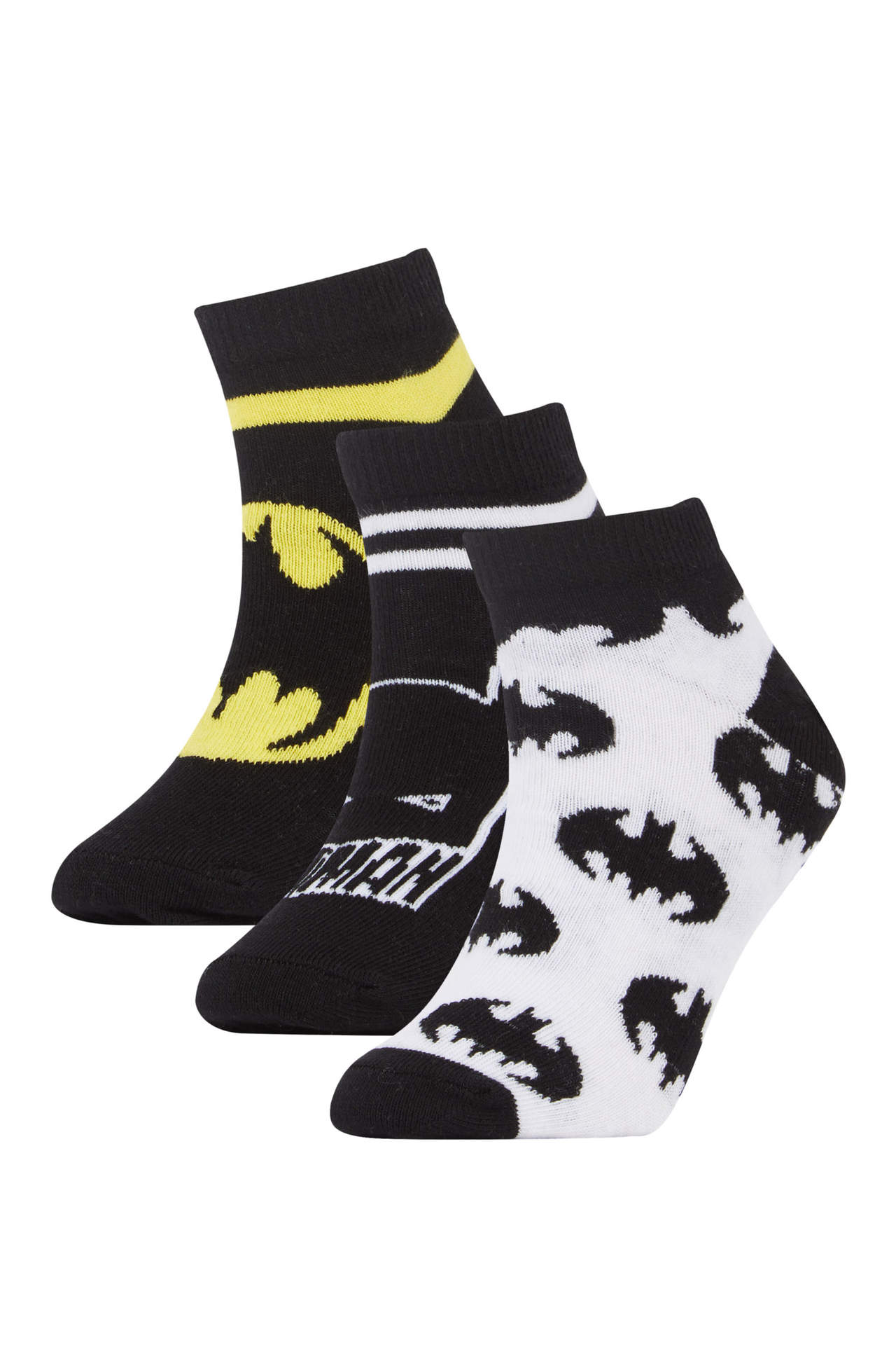 Levně DEFACTO 3 piece Batman Licence Short sock