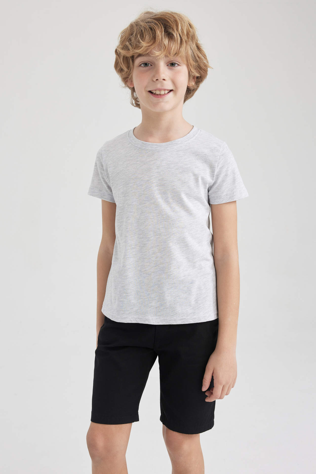 DeFacto Jungen T-Shirt - 100% Baumwolle Atmungsaktiv