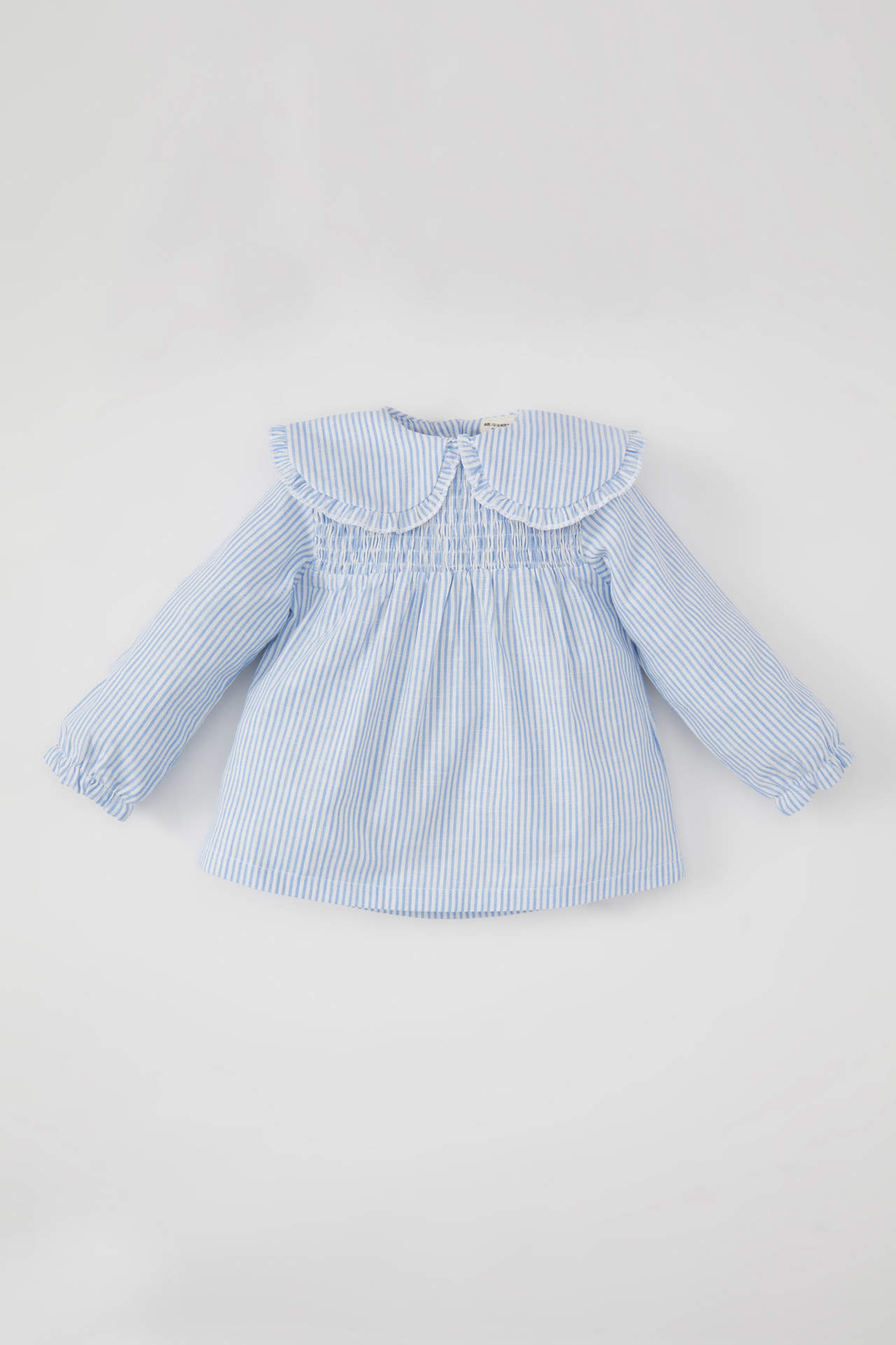 Levně DEFACTO Baby Girl Baby Collar Flared Poplin Shirt