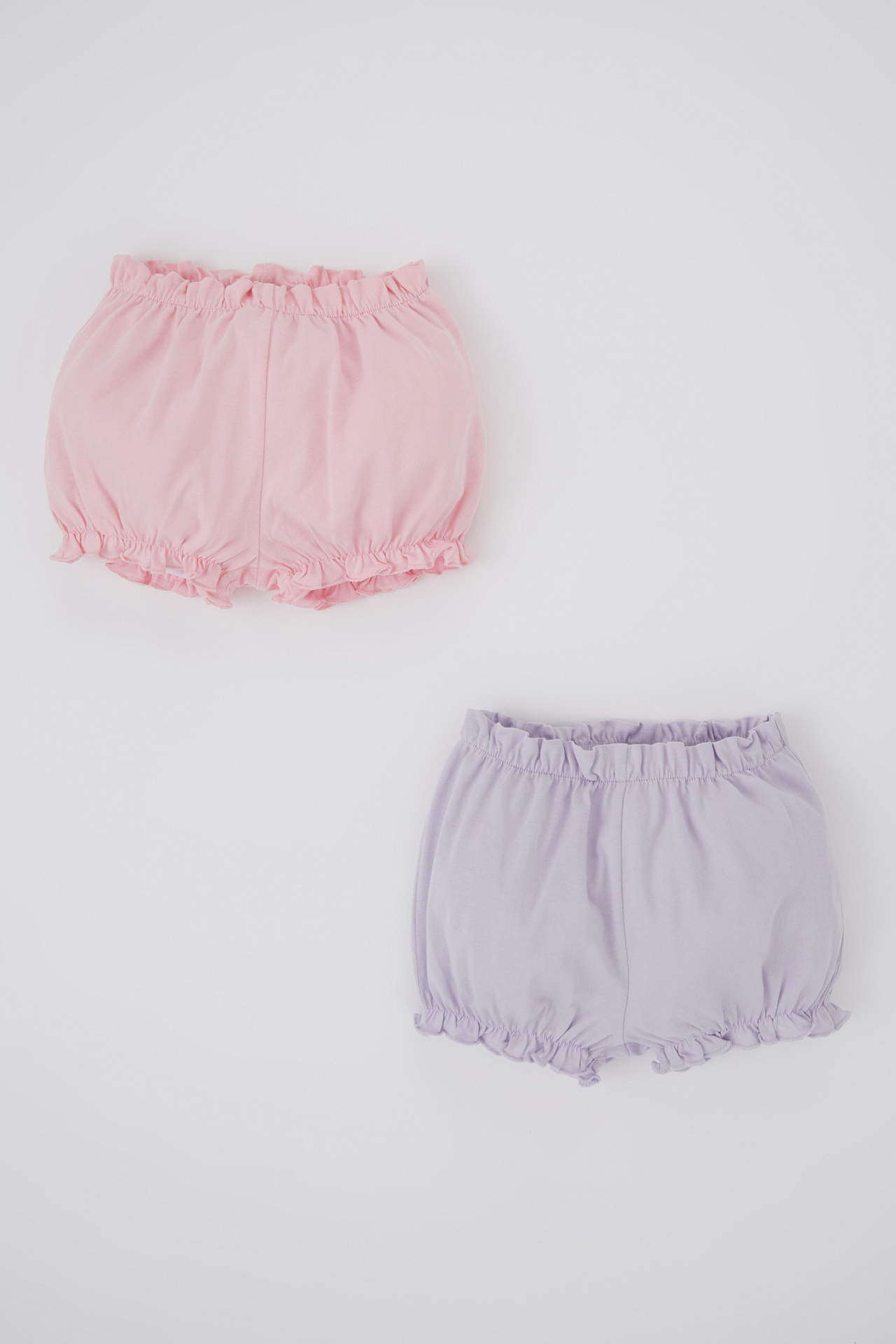 Levně DEFACTO Baby Girl Combed Cotton 2-Pack Shorts