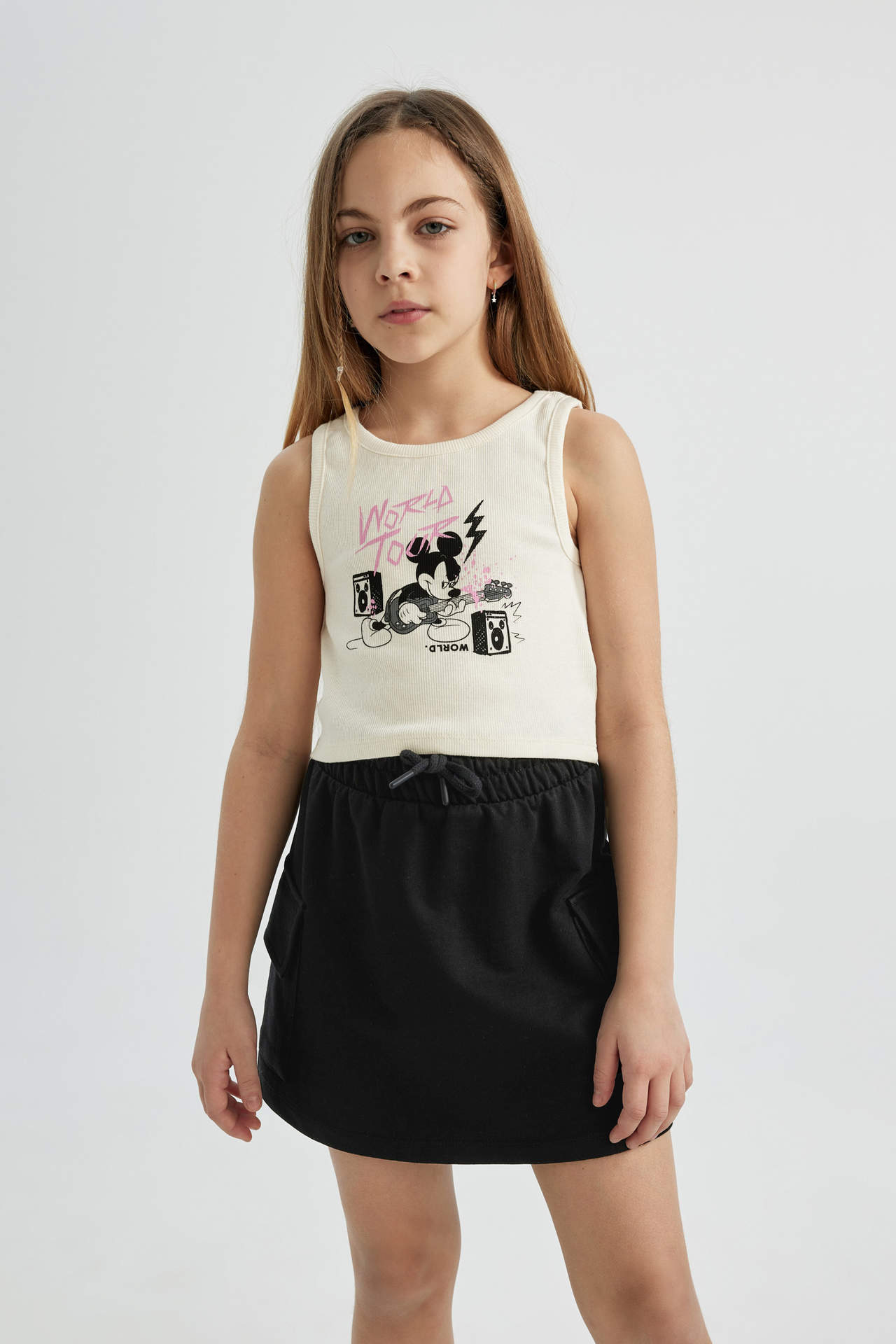 Levně DEFACTO Girl Mickey & Minnie Licensed Camisole Undershirt