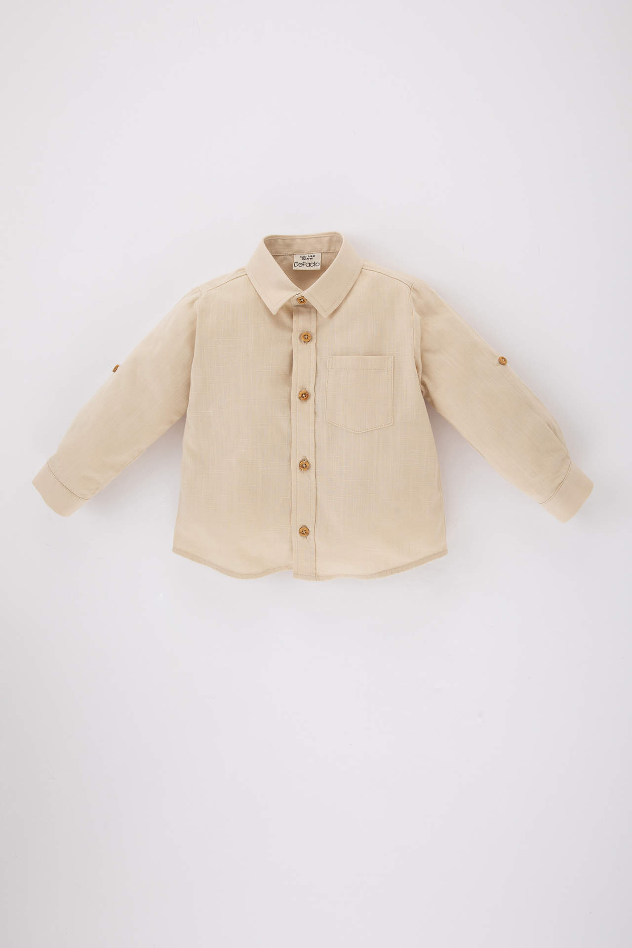 Levně DEFACTO Baby Boy Shirt Collar Poplin Long Sleeve Shirt