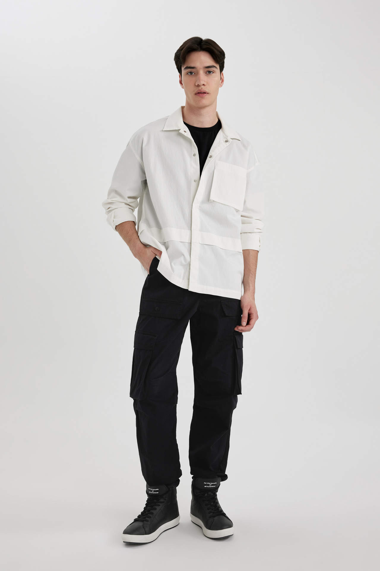 DEFACTO Baggy Fit Regular Hem With Cargo Pocket Trousers